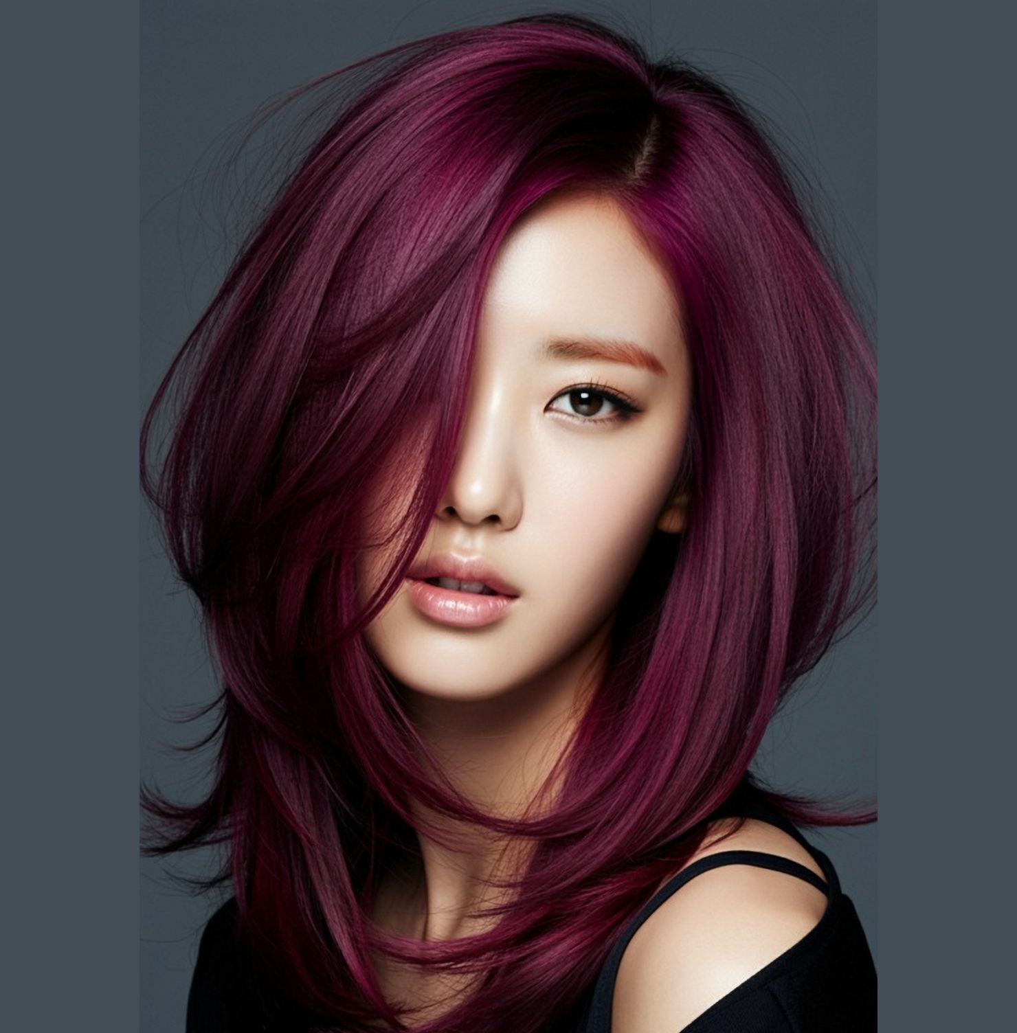 Tóc layer dài ngang vai