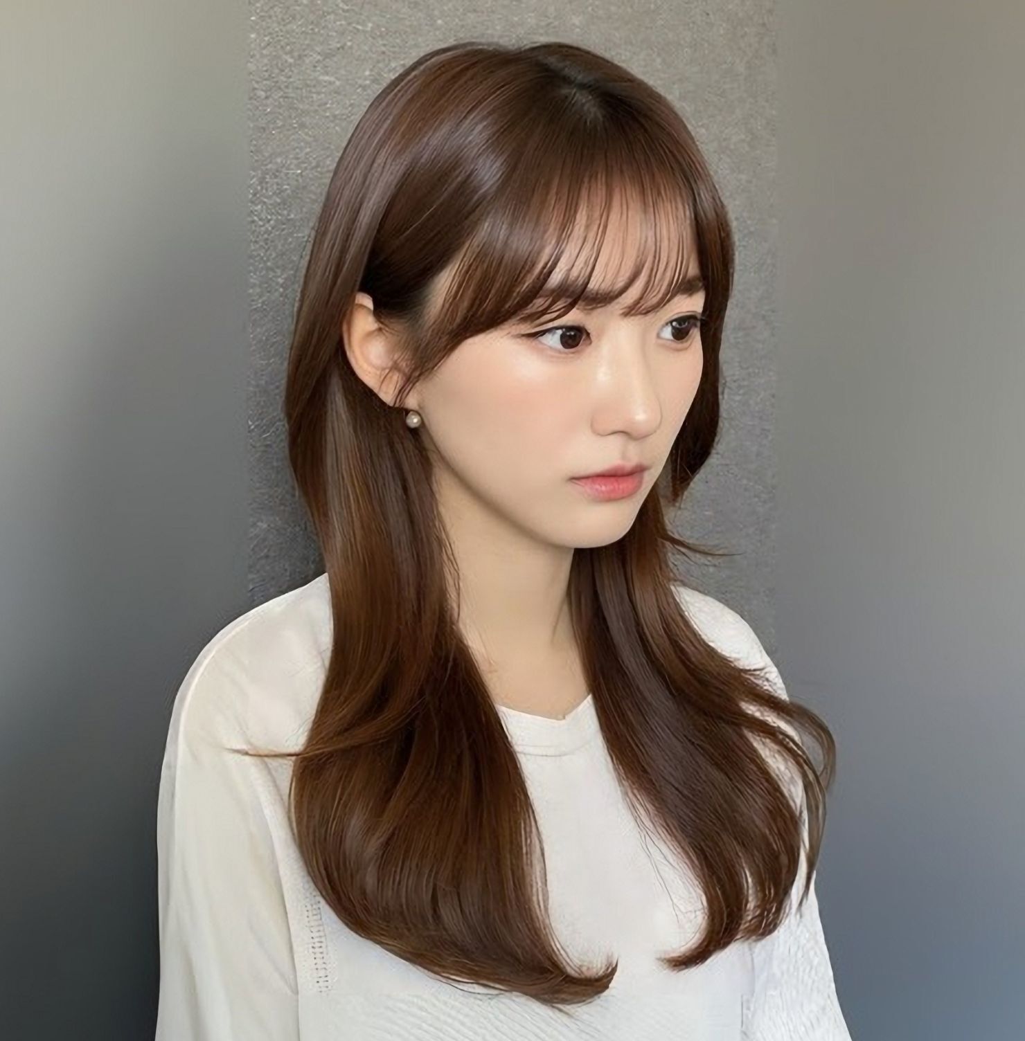 Tóc layer dài mái thưa