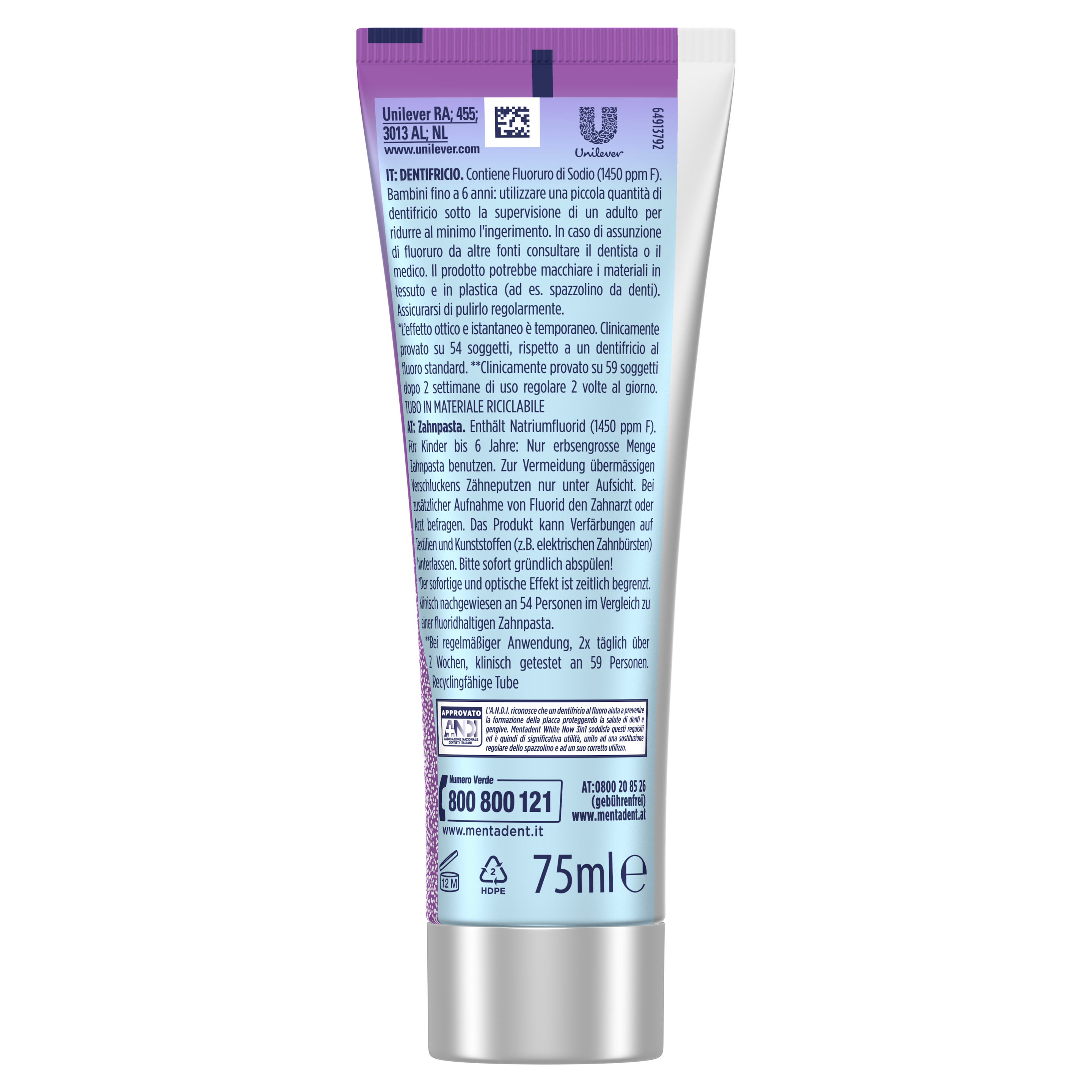 Mentadent WHITE NOW 3IN1 Forever Young