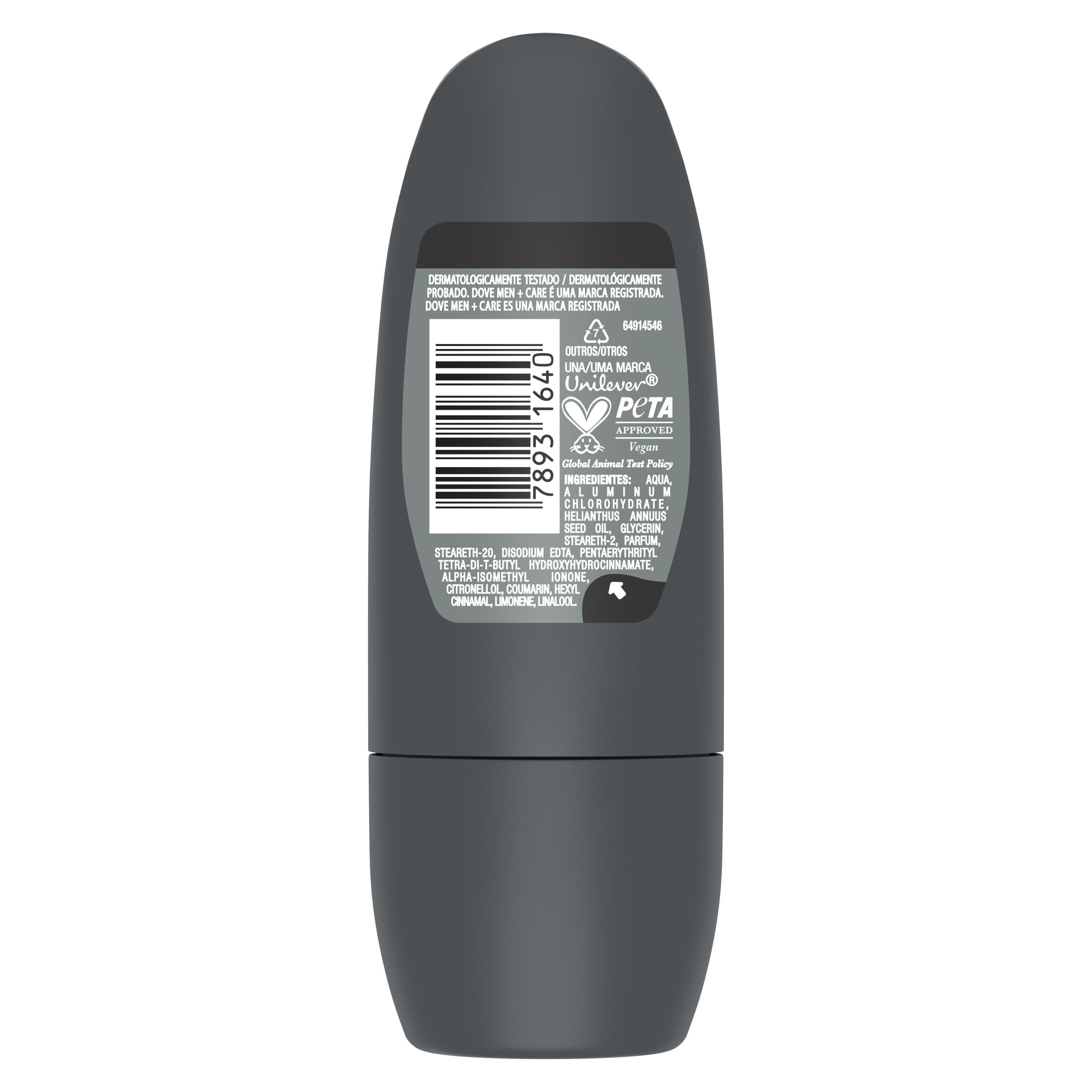 Desodorante Antitranspirante Rollon Dove Men+Care Proteção Total