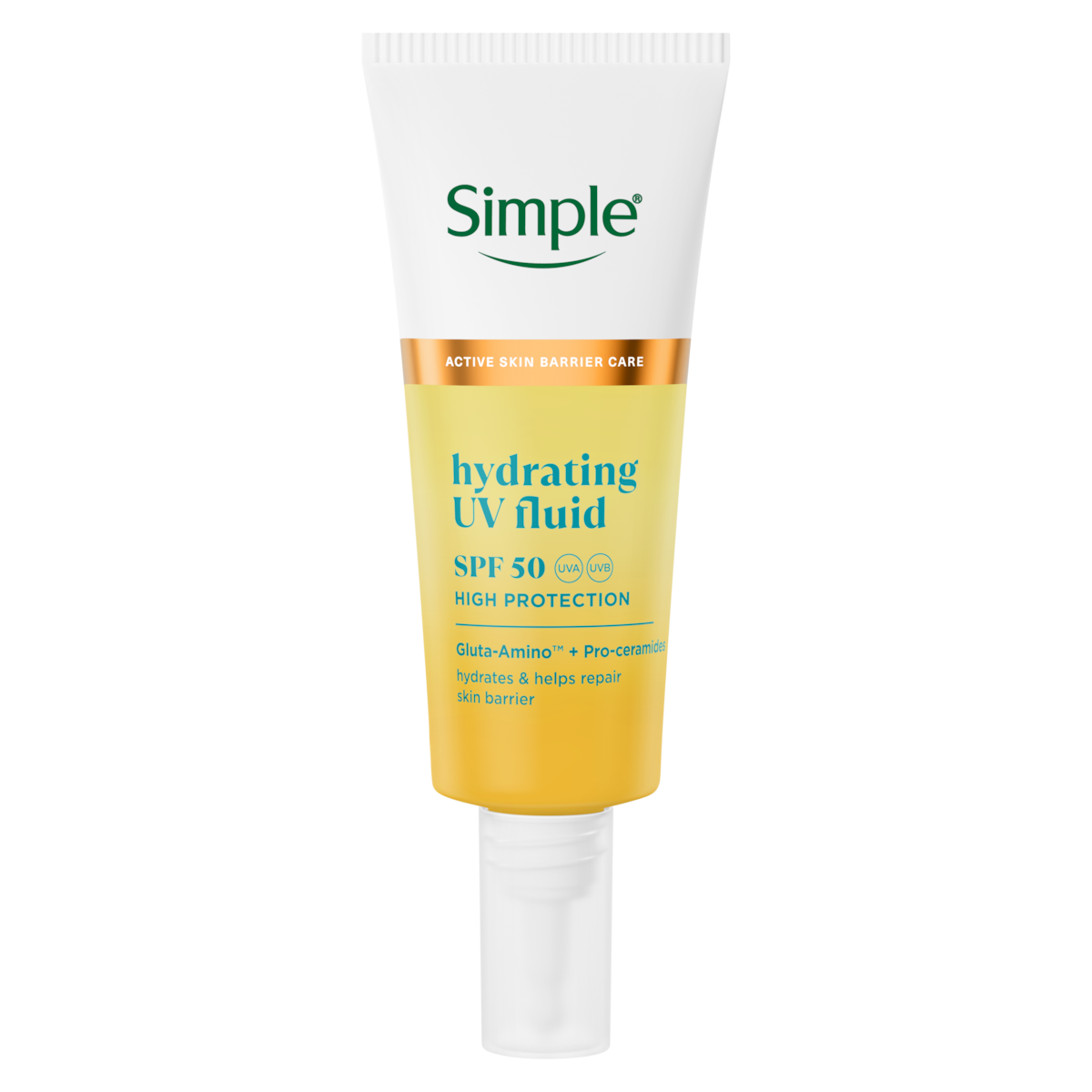 Active Skin Barrier Care Hydrating UV Fluid SPF 50 by Simple