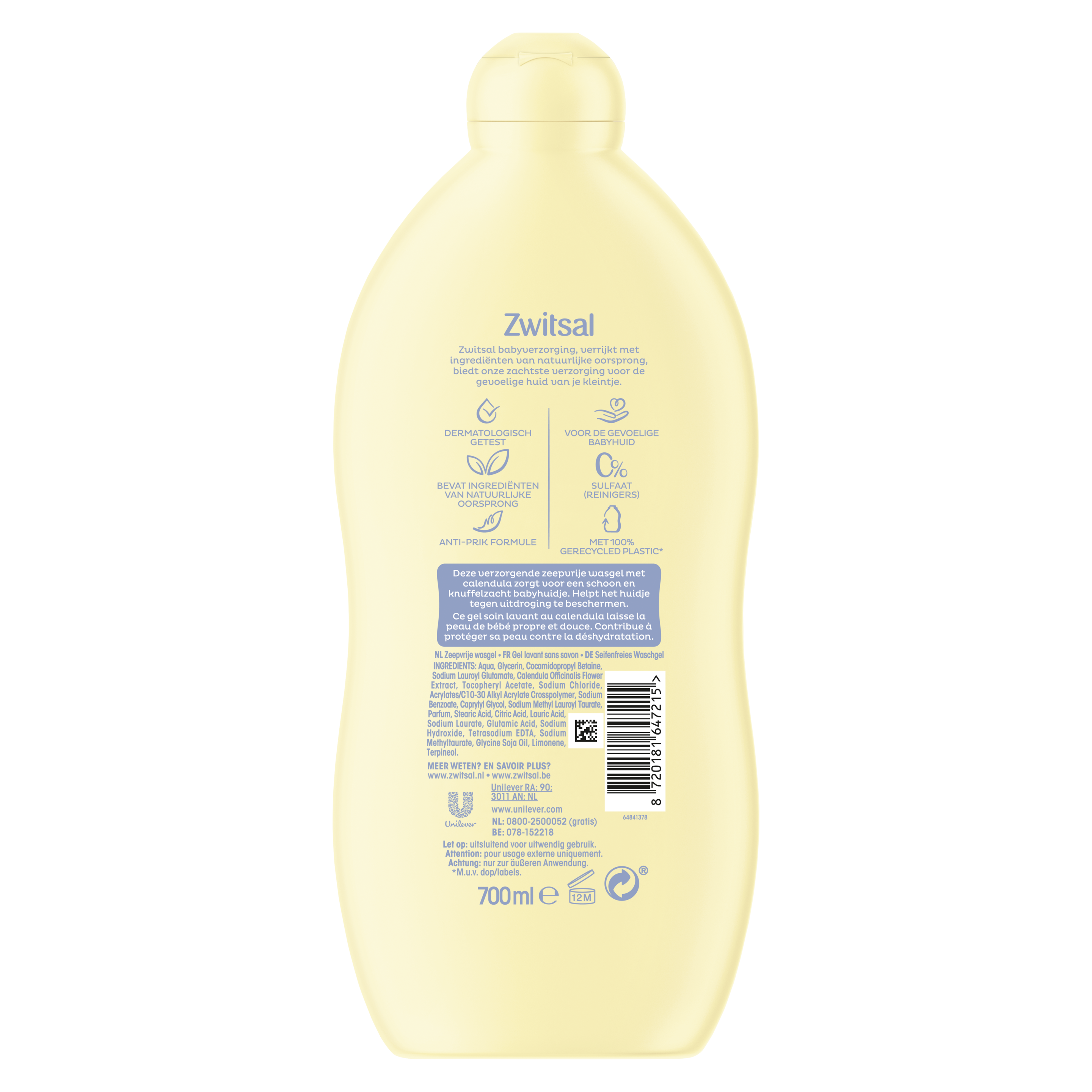 Zeepvrije Wasgel 700 ml