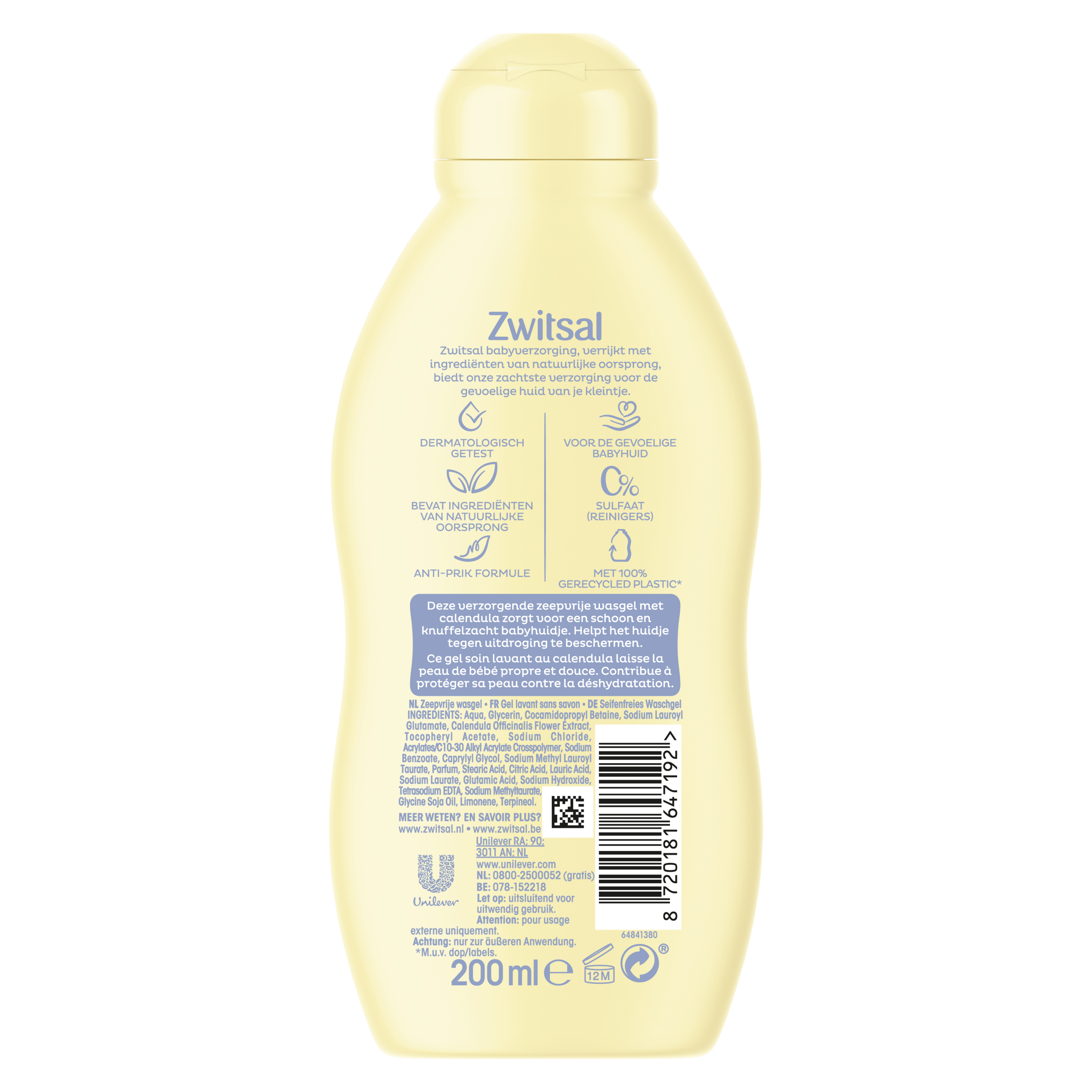 Zeepvrije Wasgel 200 ml