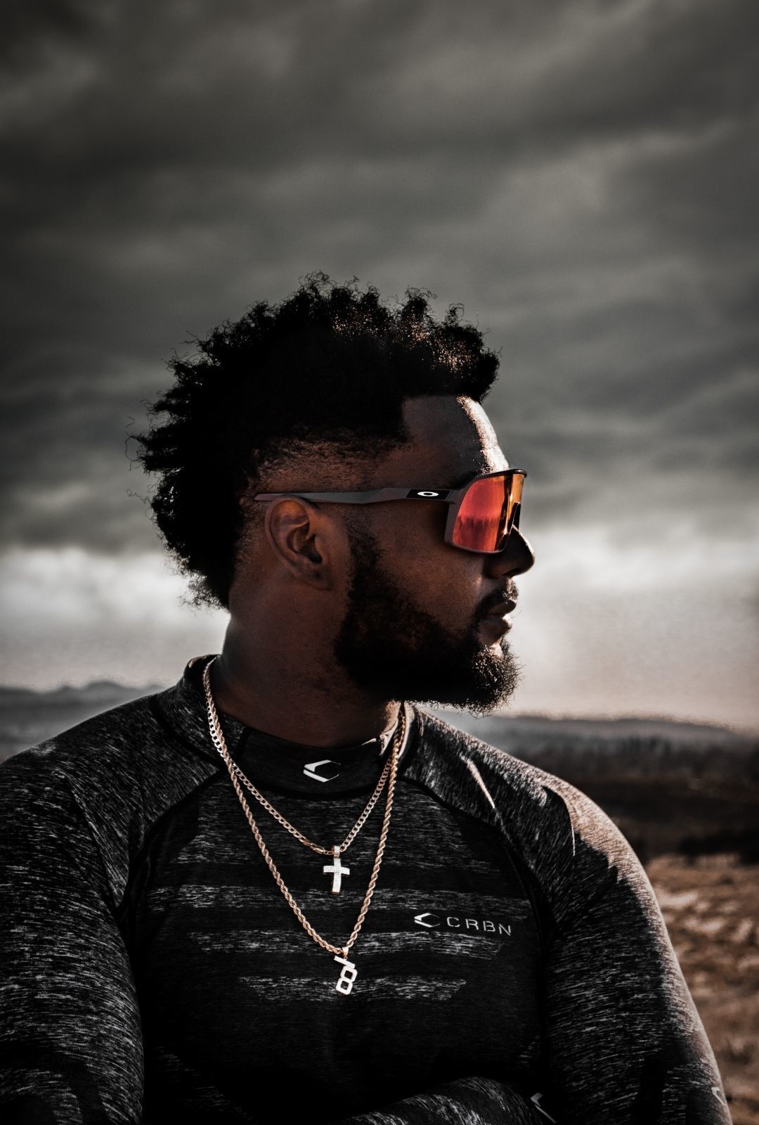 world beard day: man with a mohawk hairstyle and beard