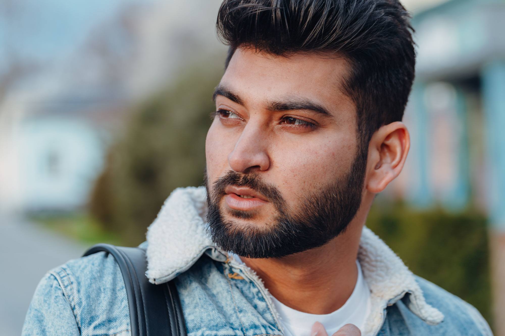 man with a beard and short hair