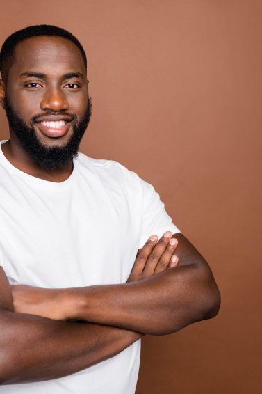 Beard checks, man smiling with a beard