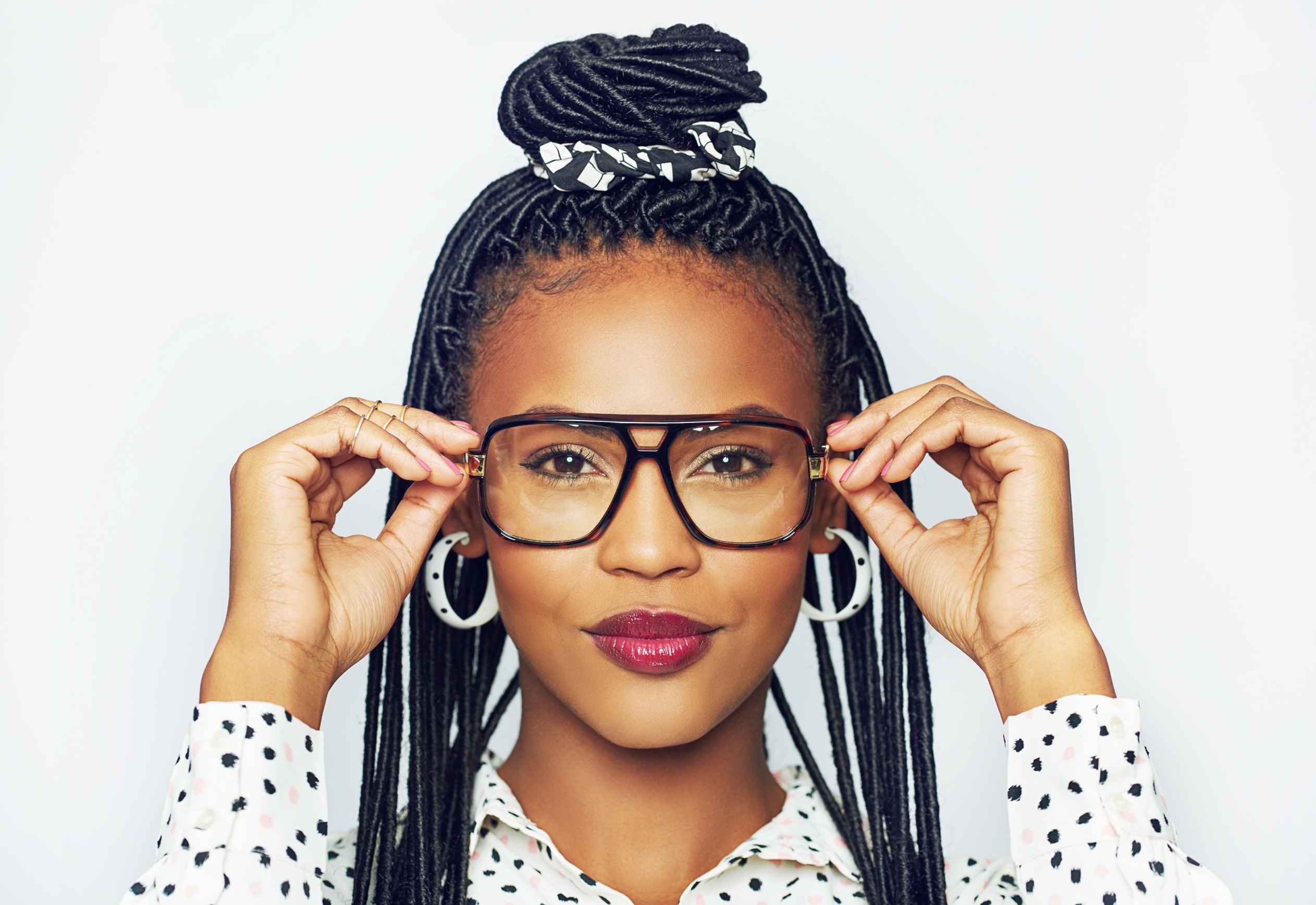 Natural Hair Styles: Half-up, half-down