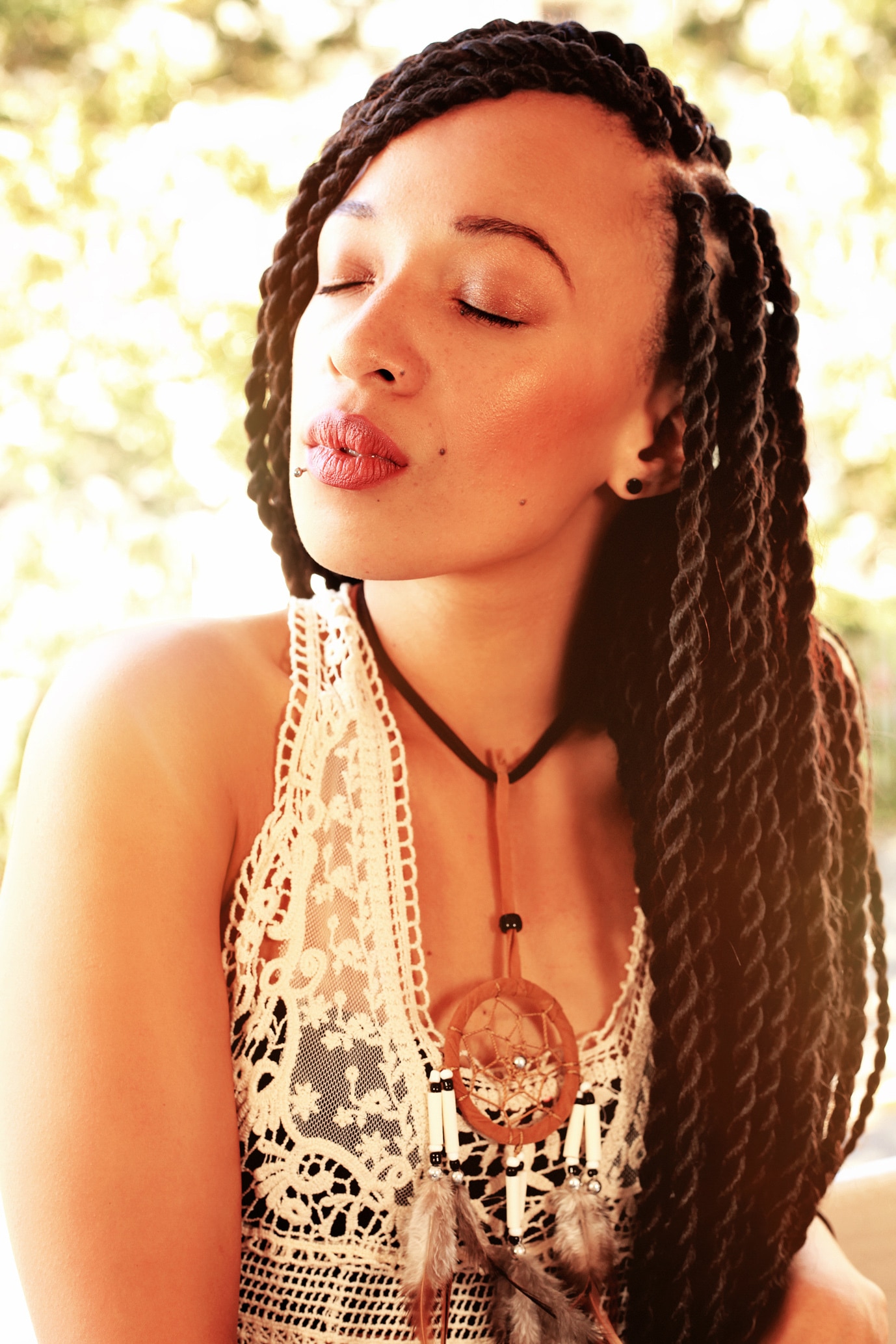 Natural Hair Styles: Twist braids