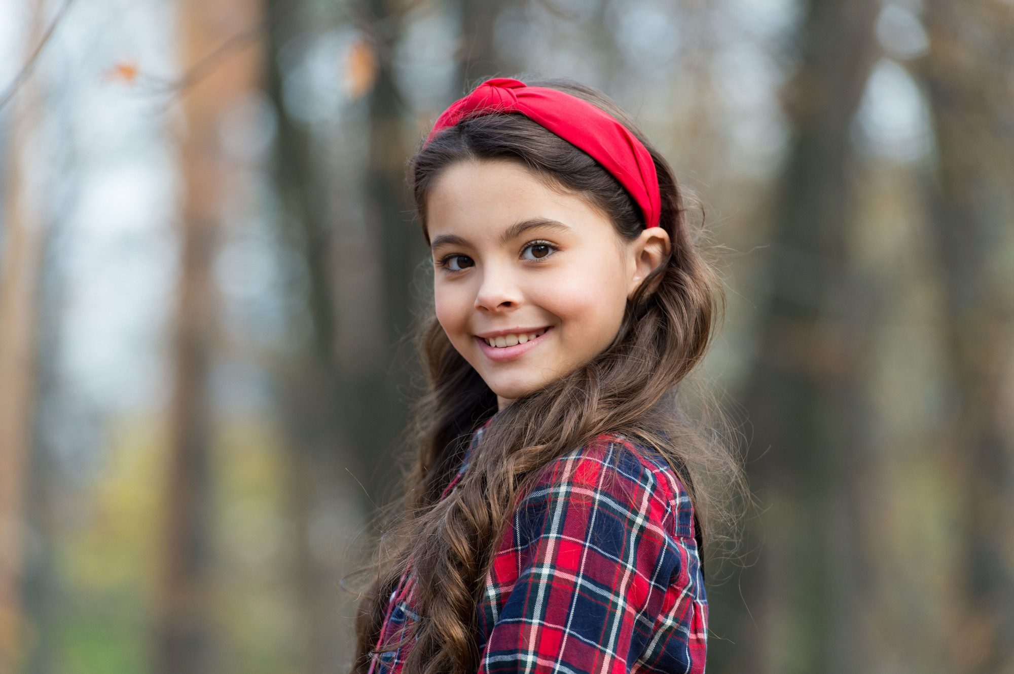 Girl with red headband