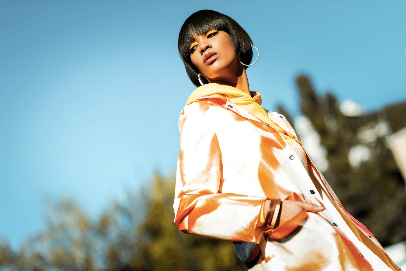 woman with a short bob hairstyle