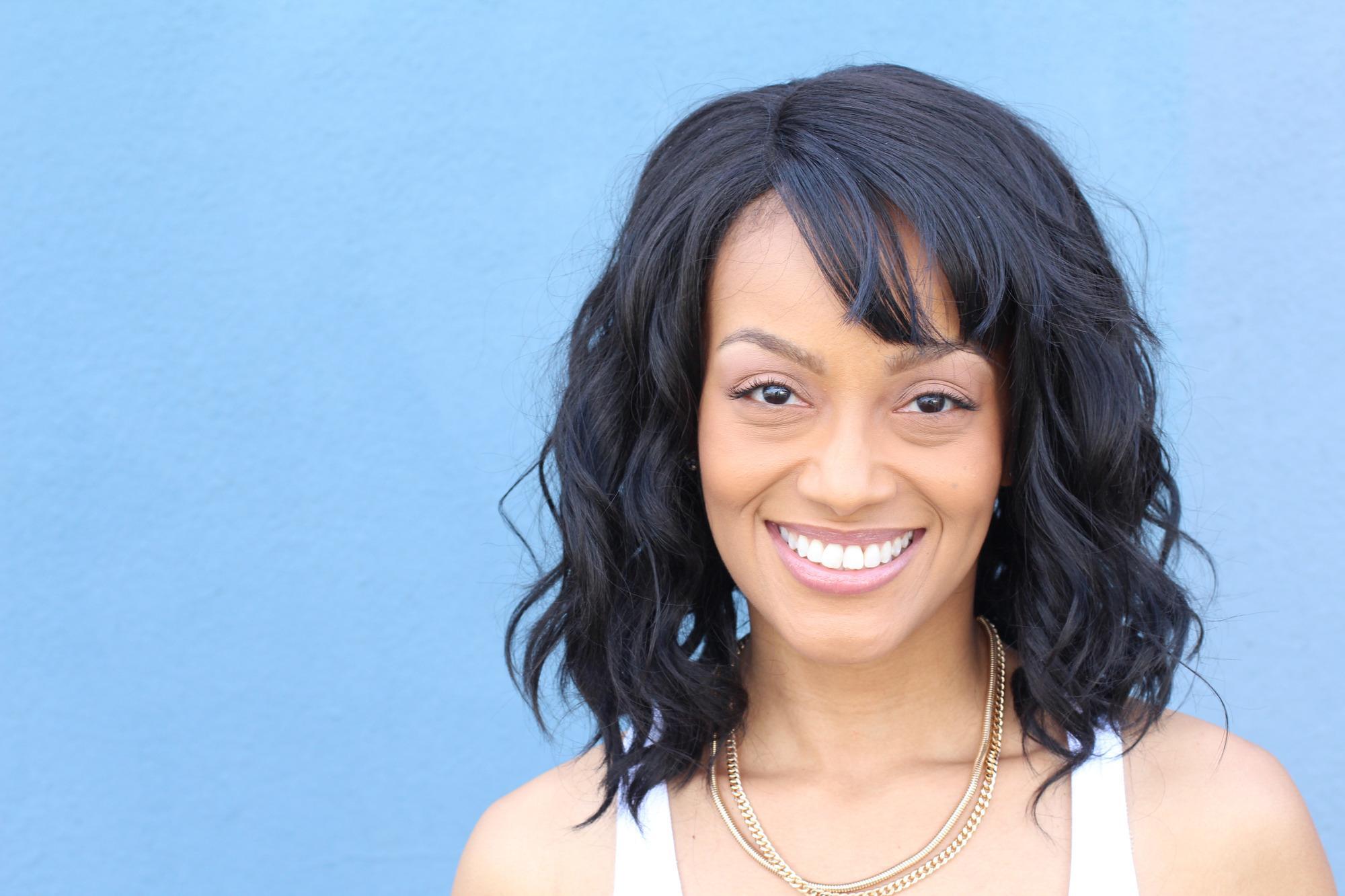 Bangs and curls hairstyle