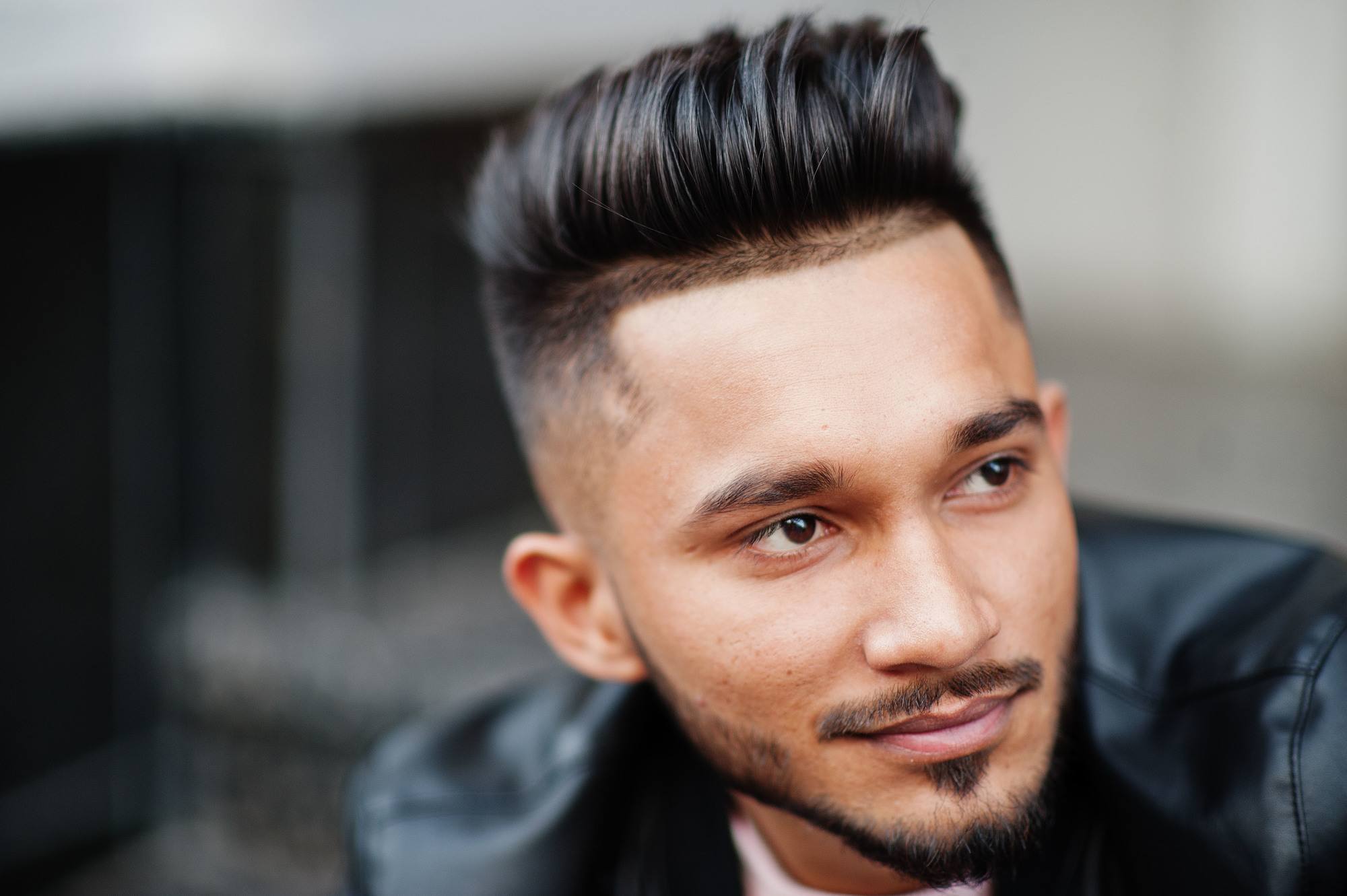 man with short hairstyle
