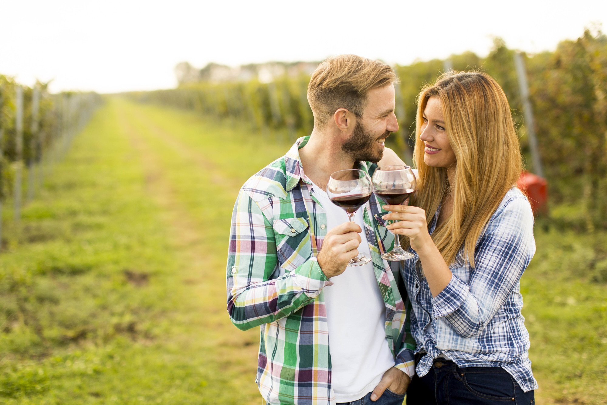 couple with same colour hair