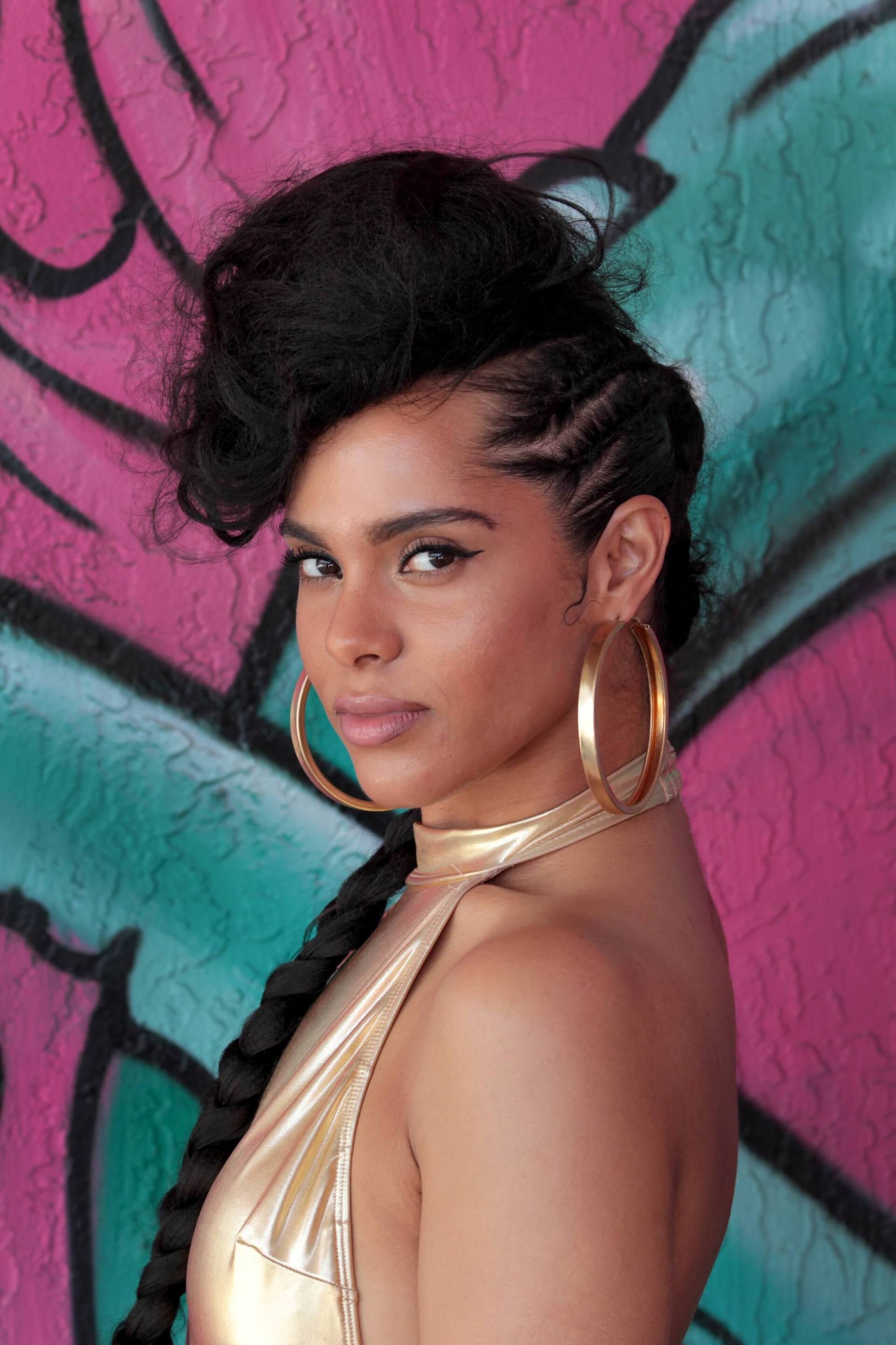 Woman with Side braid