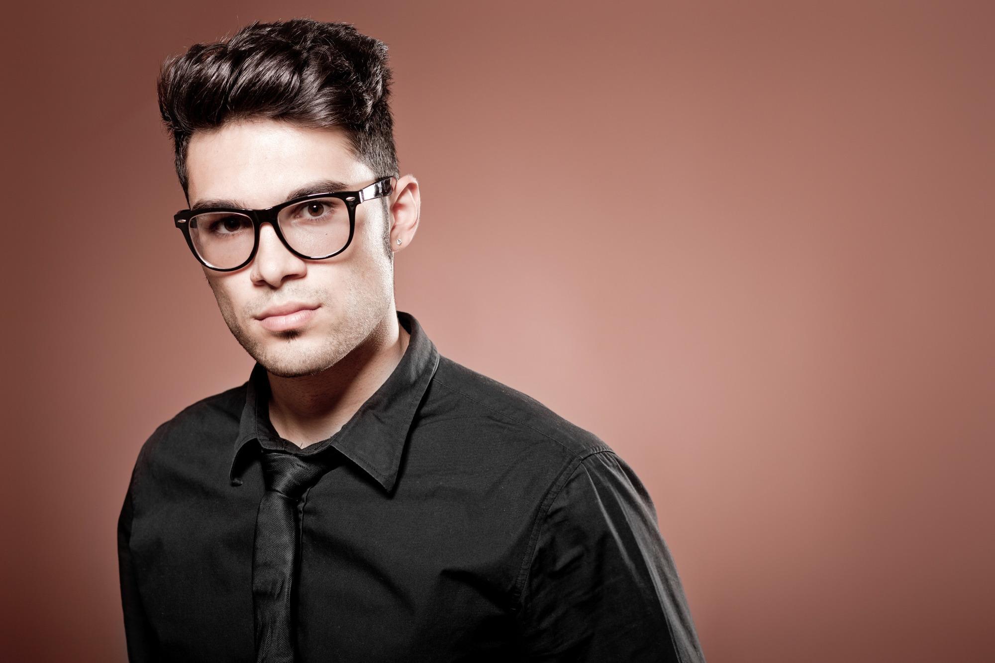 man with a quiff hairstyle