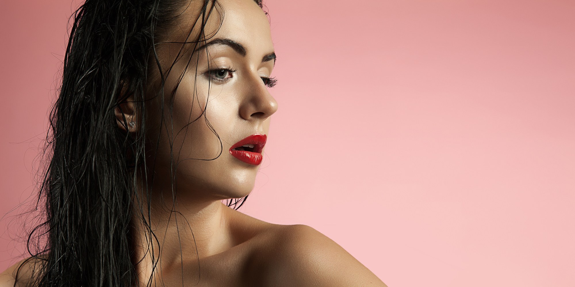 woman with wet hair