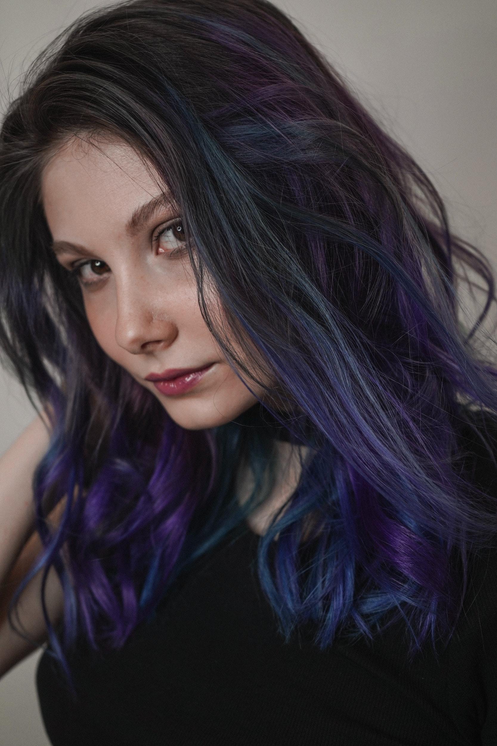 woman with voluminous hair