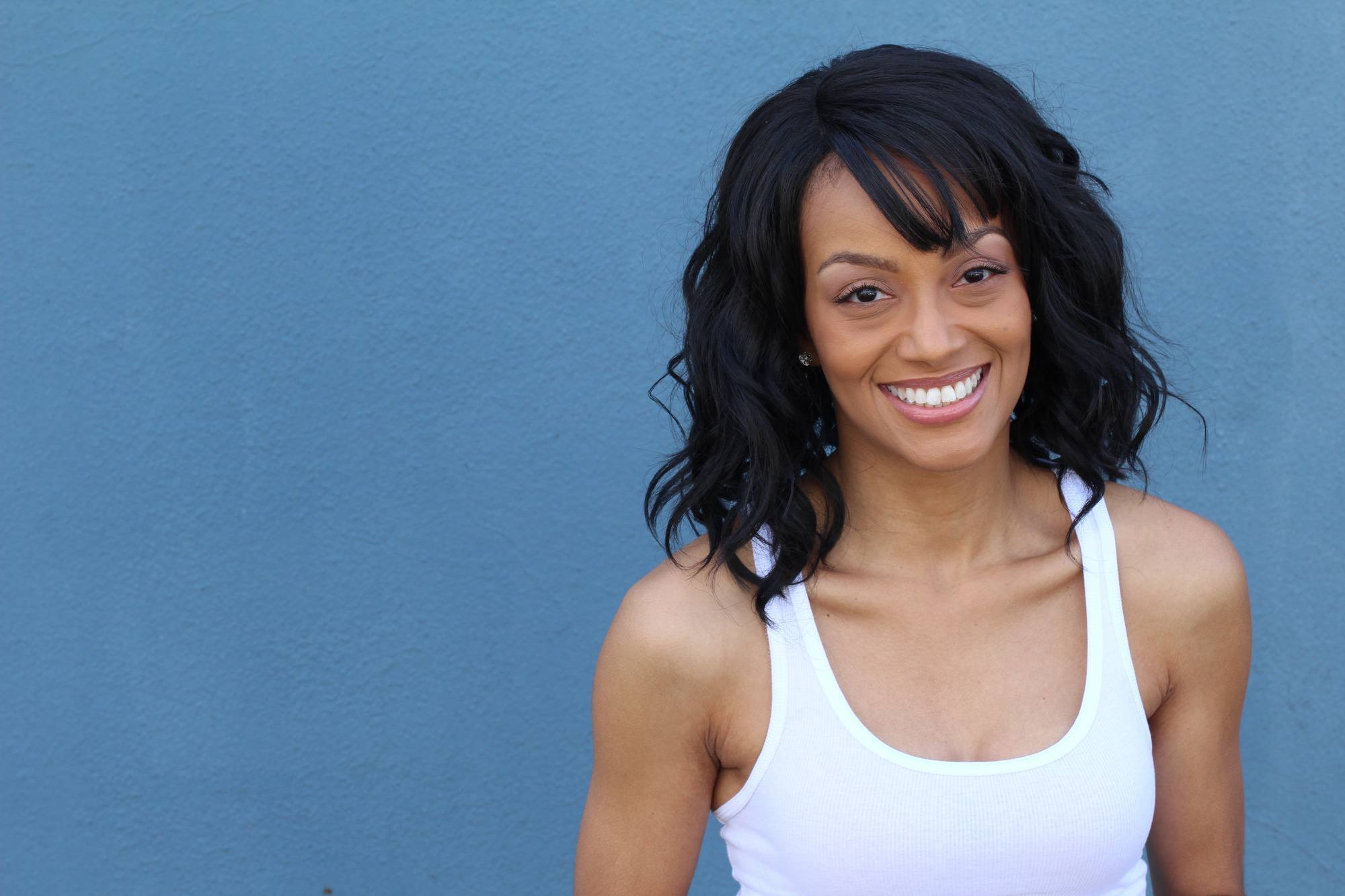 woman with a wavy bob hairstyle