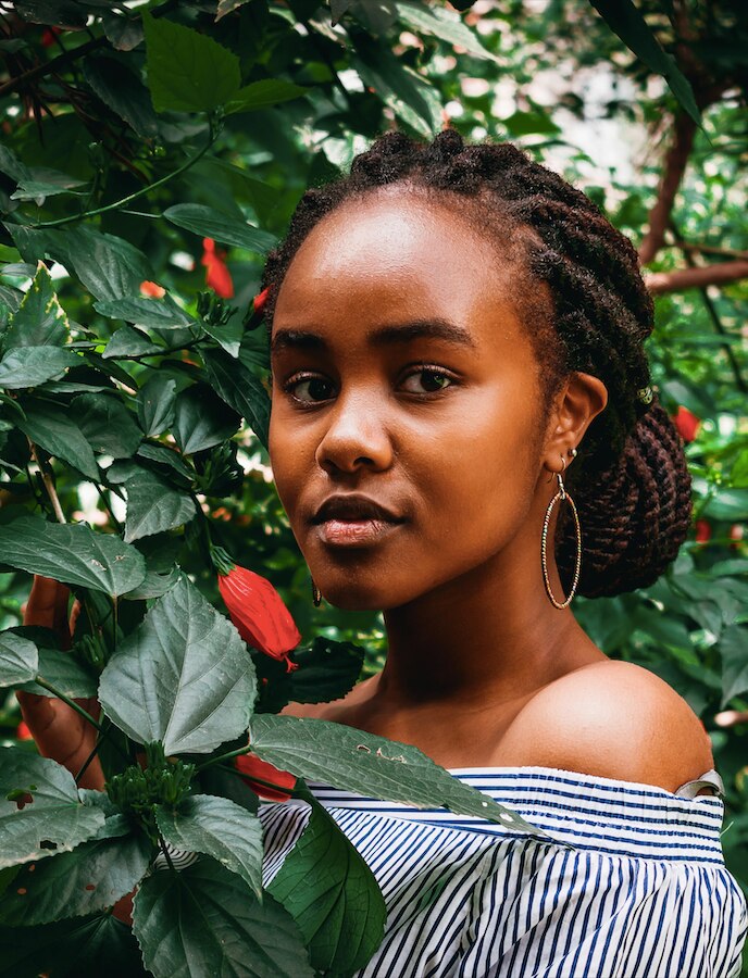 woman with Box Twist Chignon
