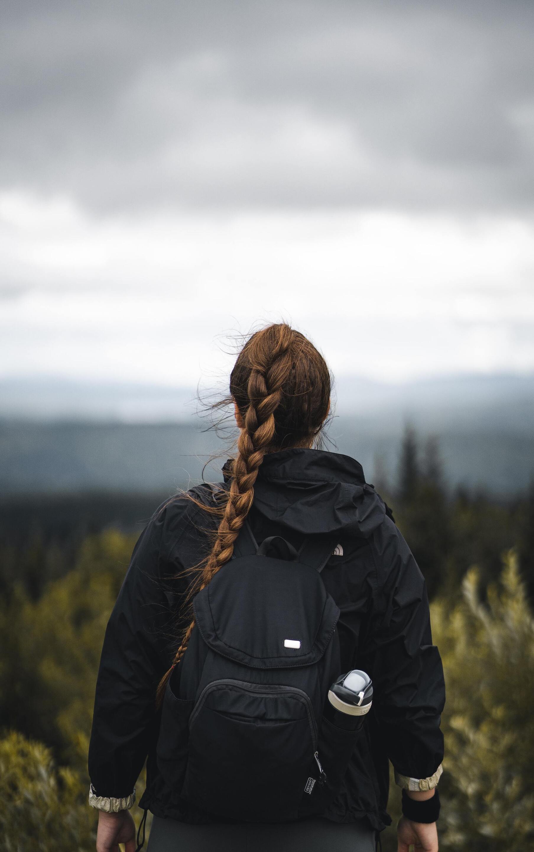 Woman with low ponytail as a University hairstyle