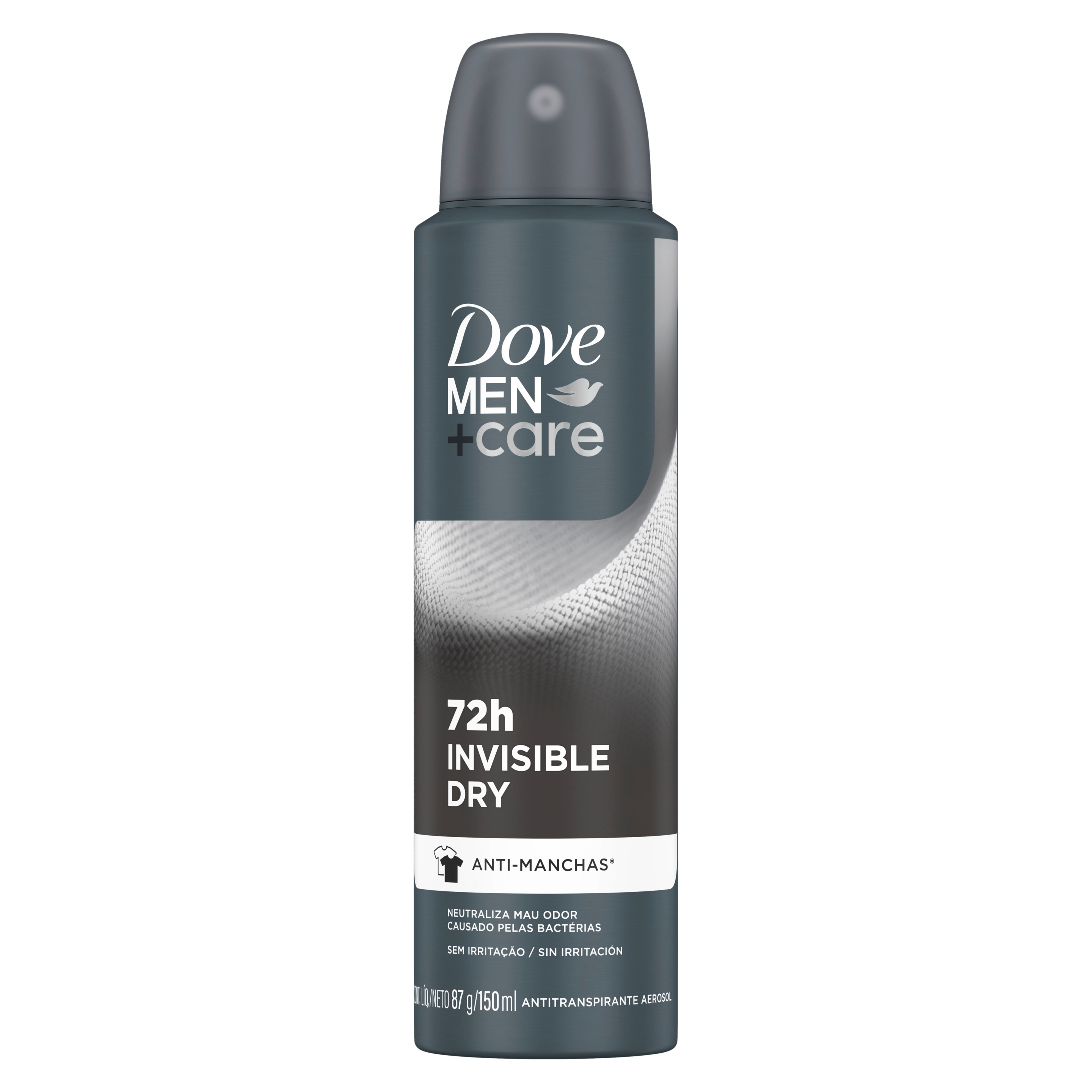 Antitranspirante DOVE Men+Care Invisible Dry para las axilas 150ml packshot