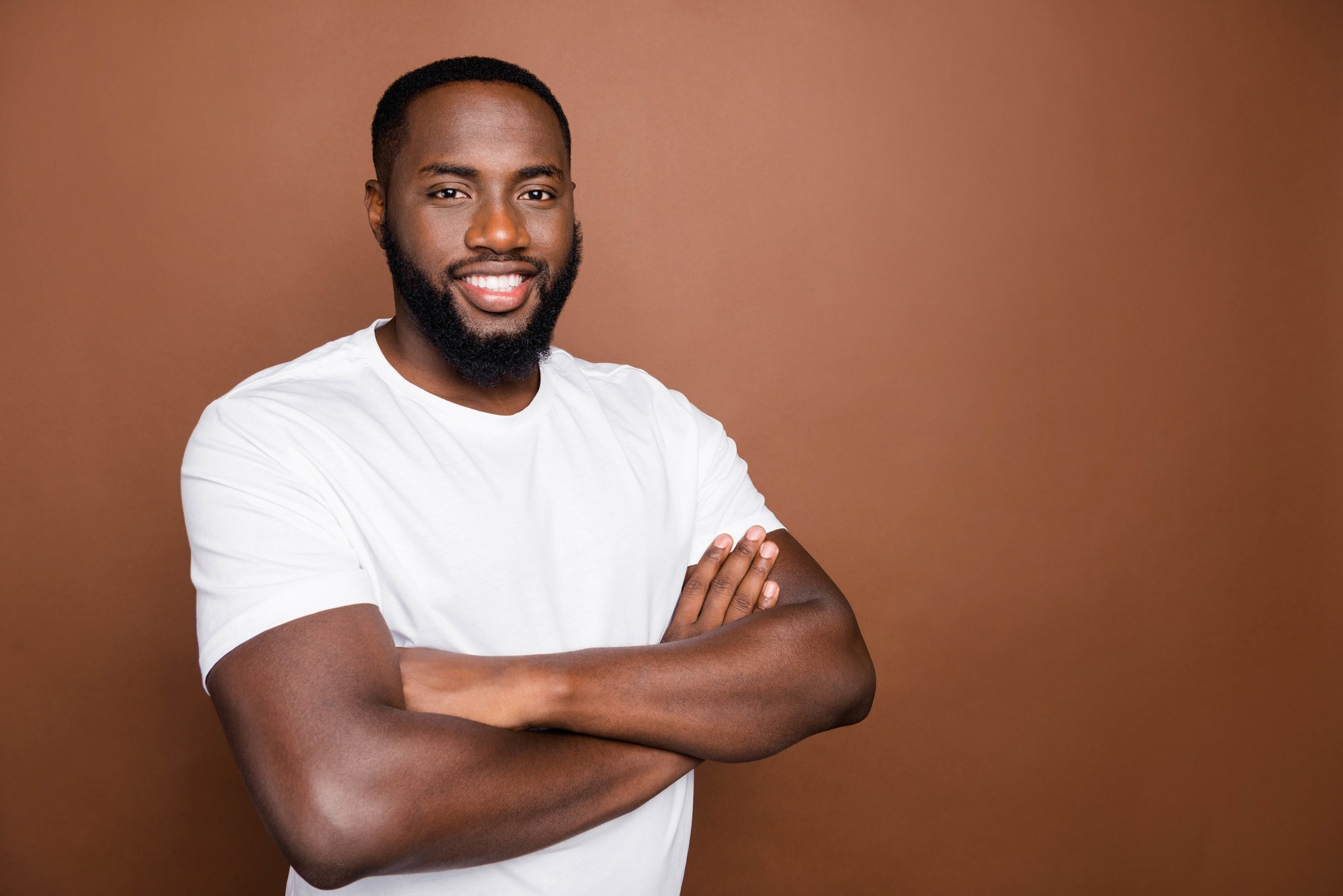 Beard checks, man smiling with a beard