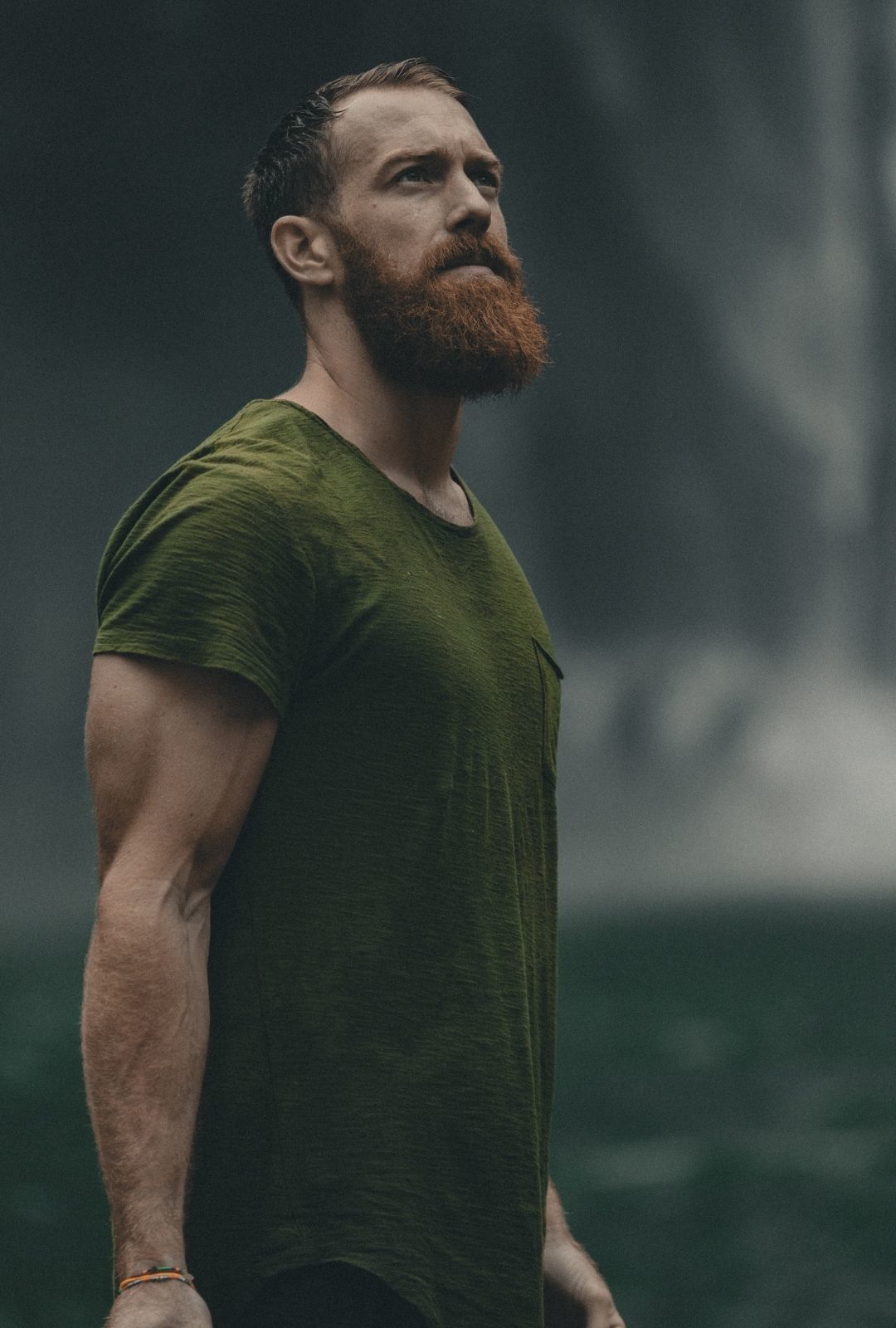 Movember: man with long ginger beard