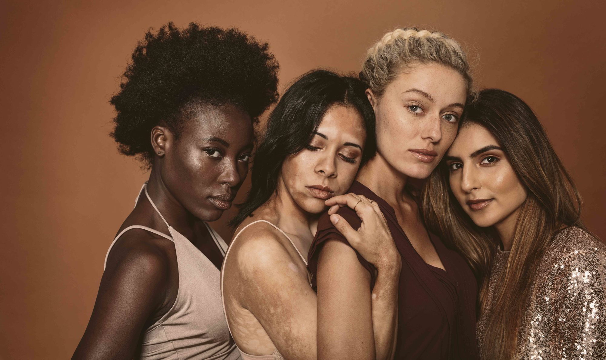 hair type quiz multi-racial women with different types of hair