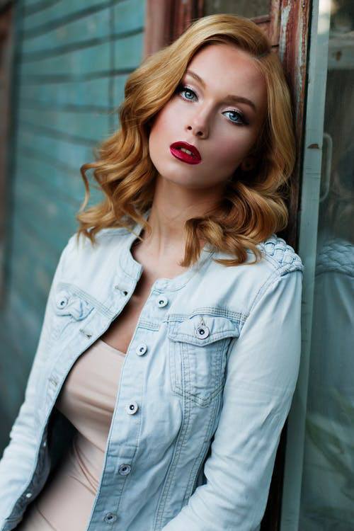 Curled hair