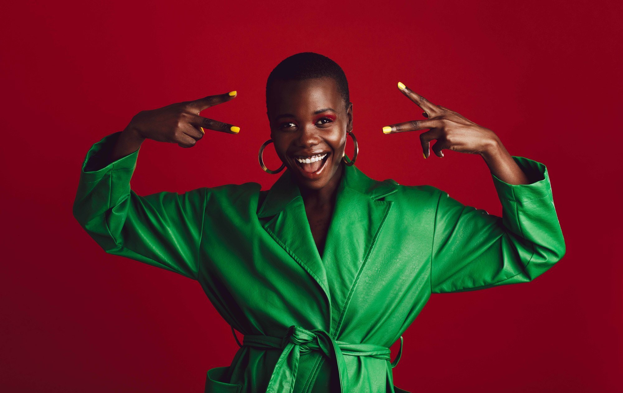 woman with a buzzcut hairstyle