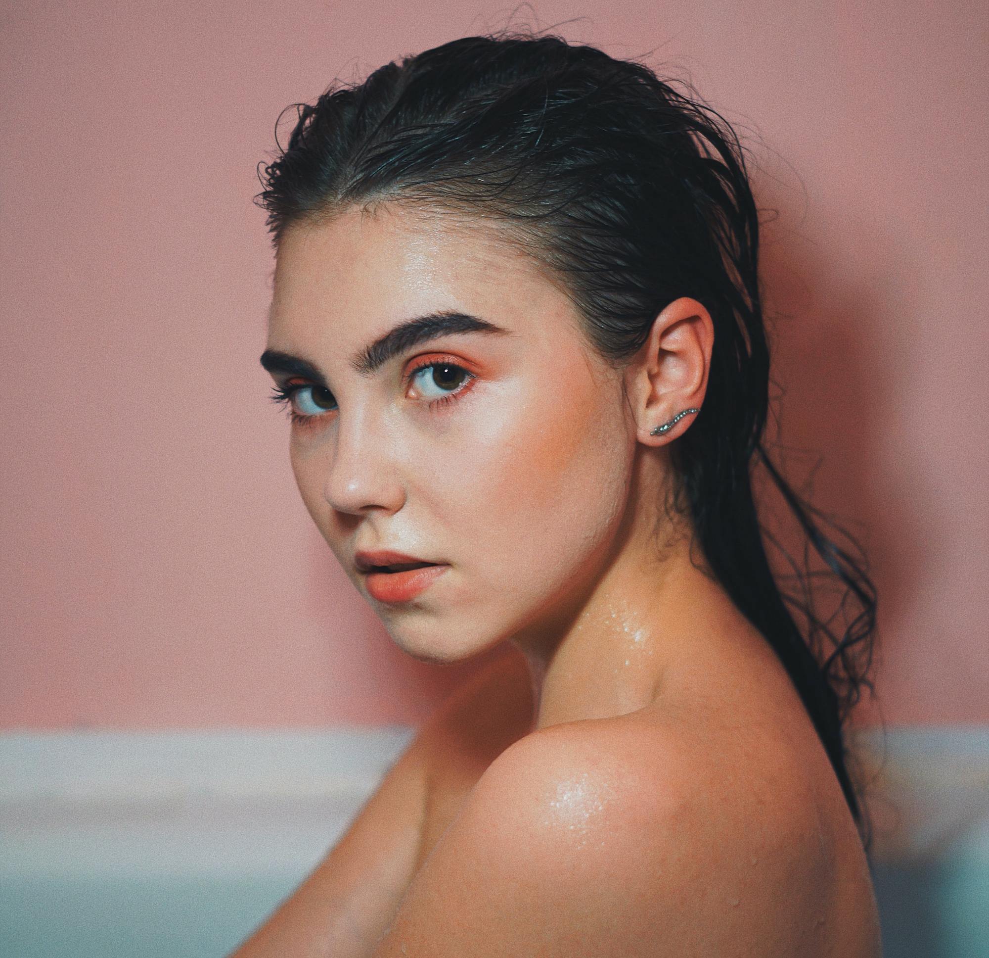 woman with wet hair