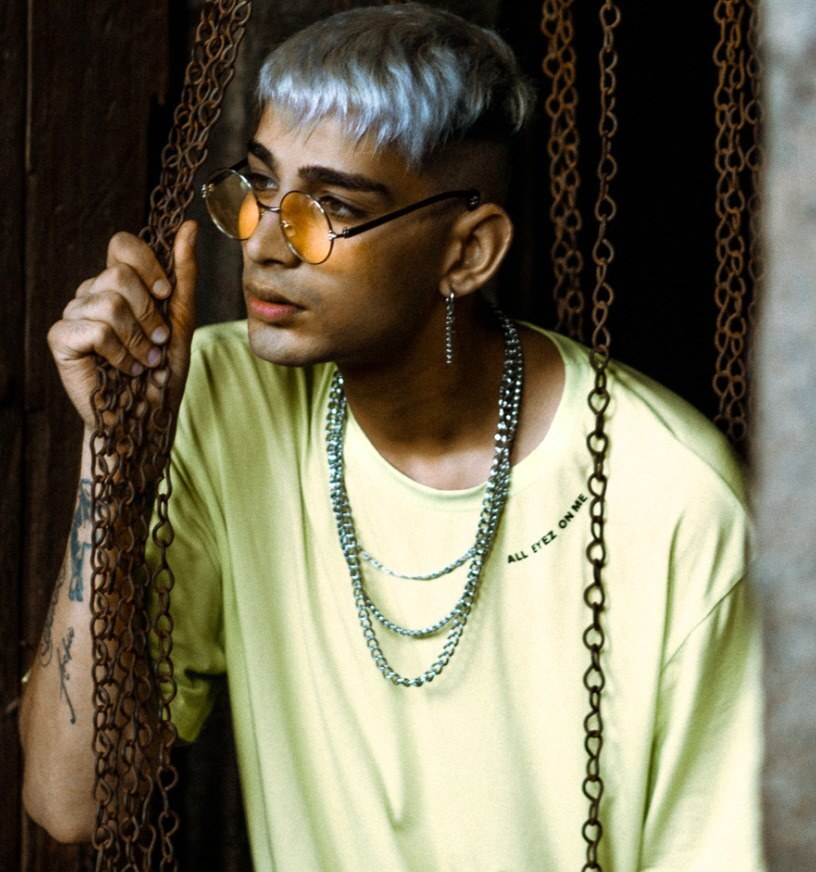 Man with silver hair