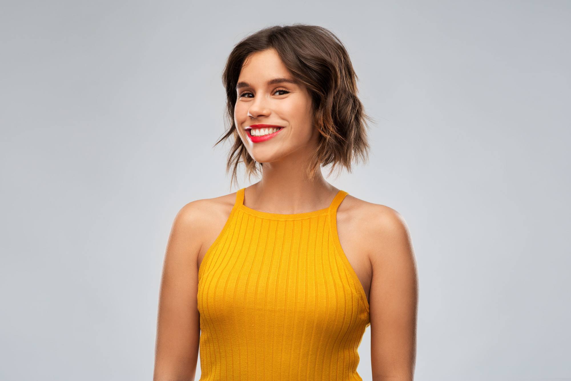 Woman with Choppy layers