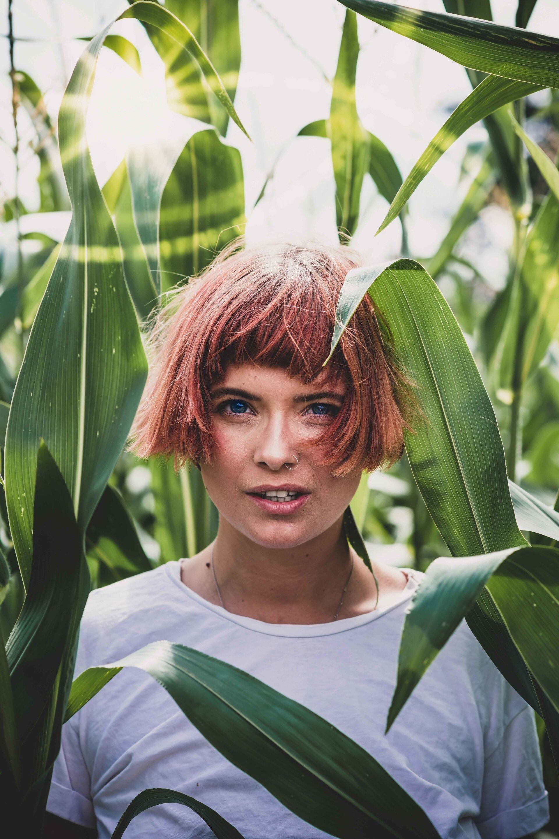 Woman with Choppy bob