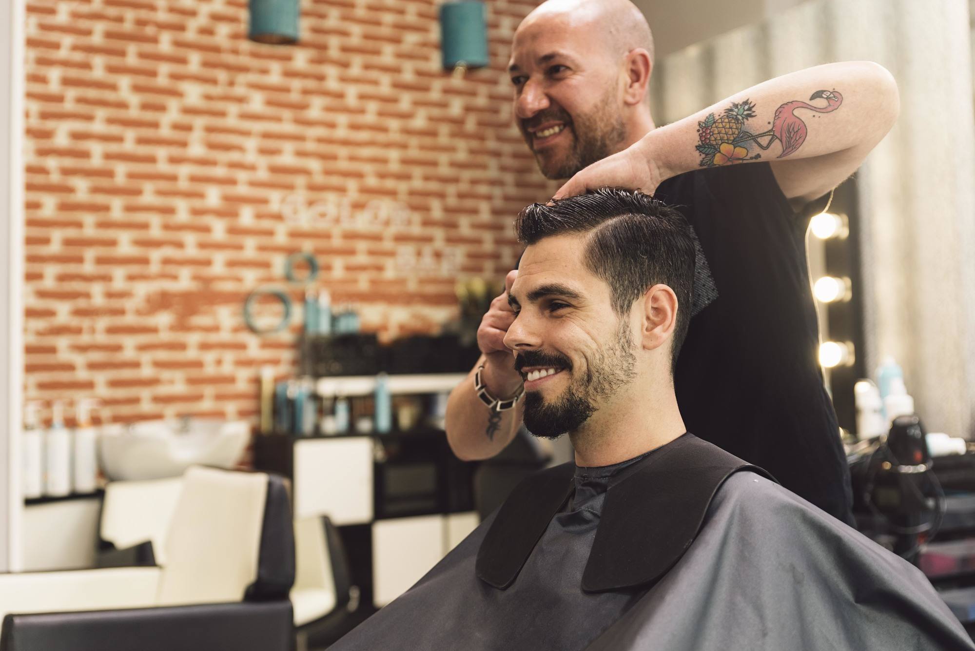 man with thin hair cut into a short crop hairstyle
