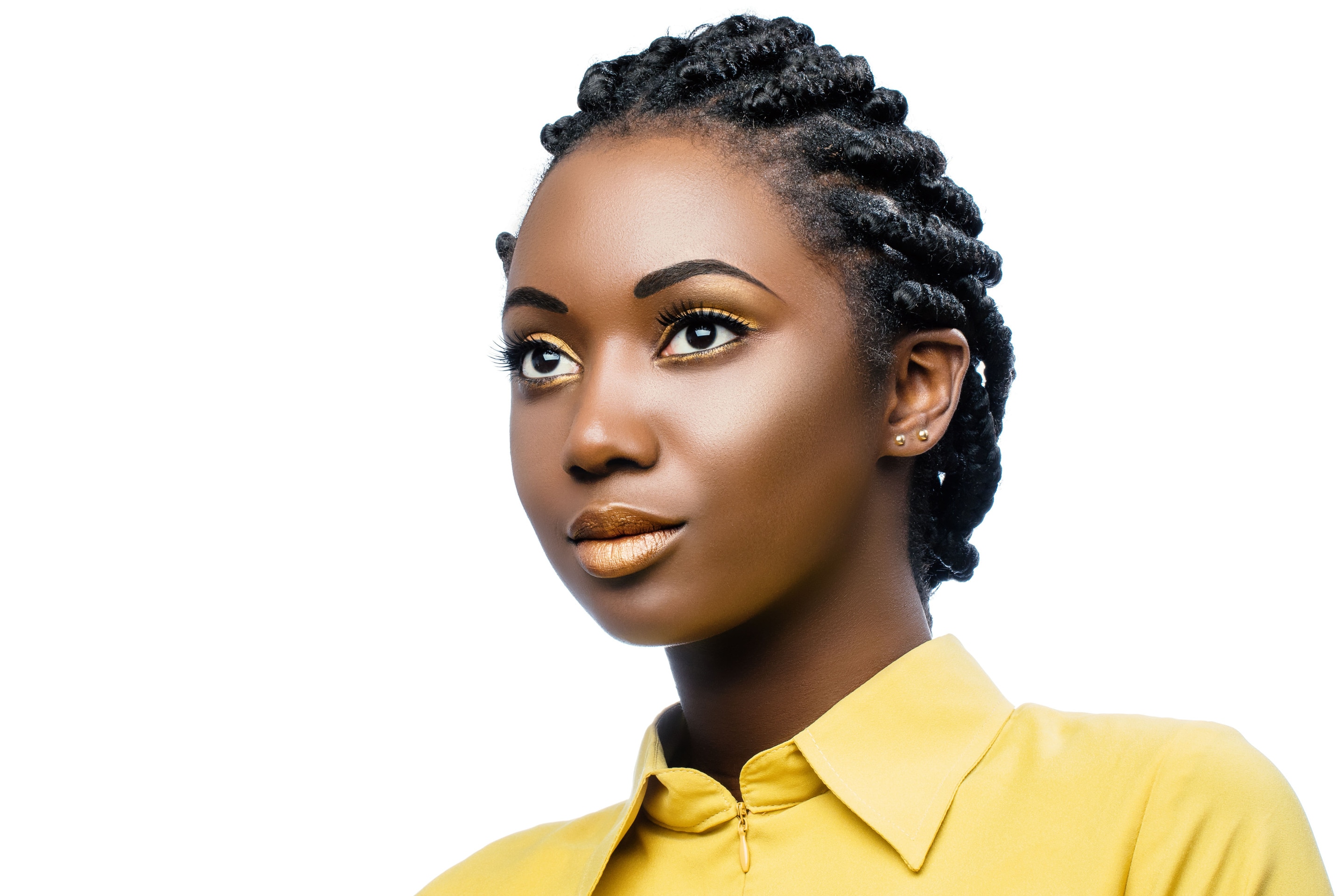 black woman with big box braids black natural hair matric ball hairstyles