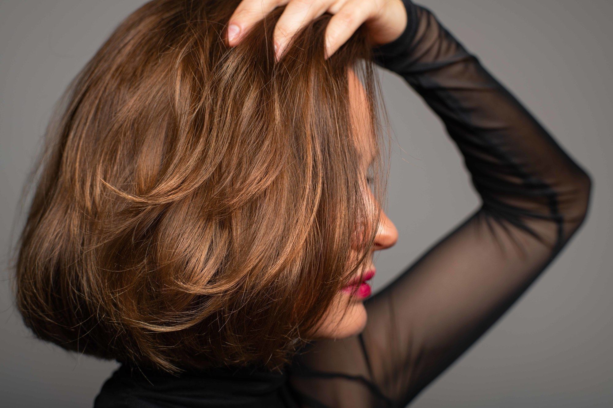 volume: woman with short hair