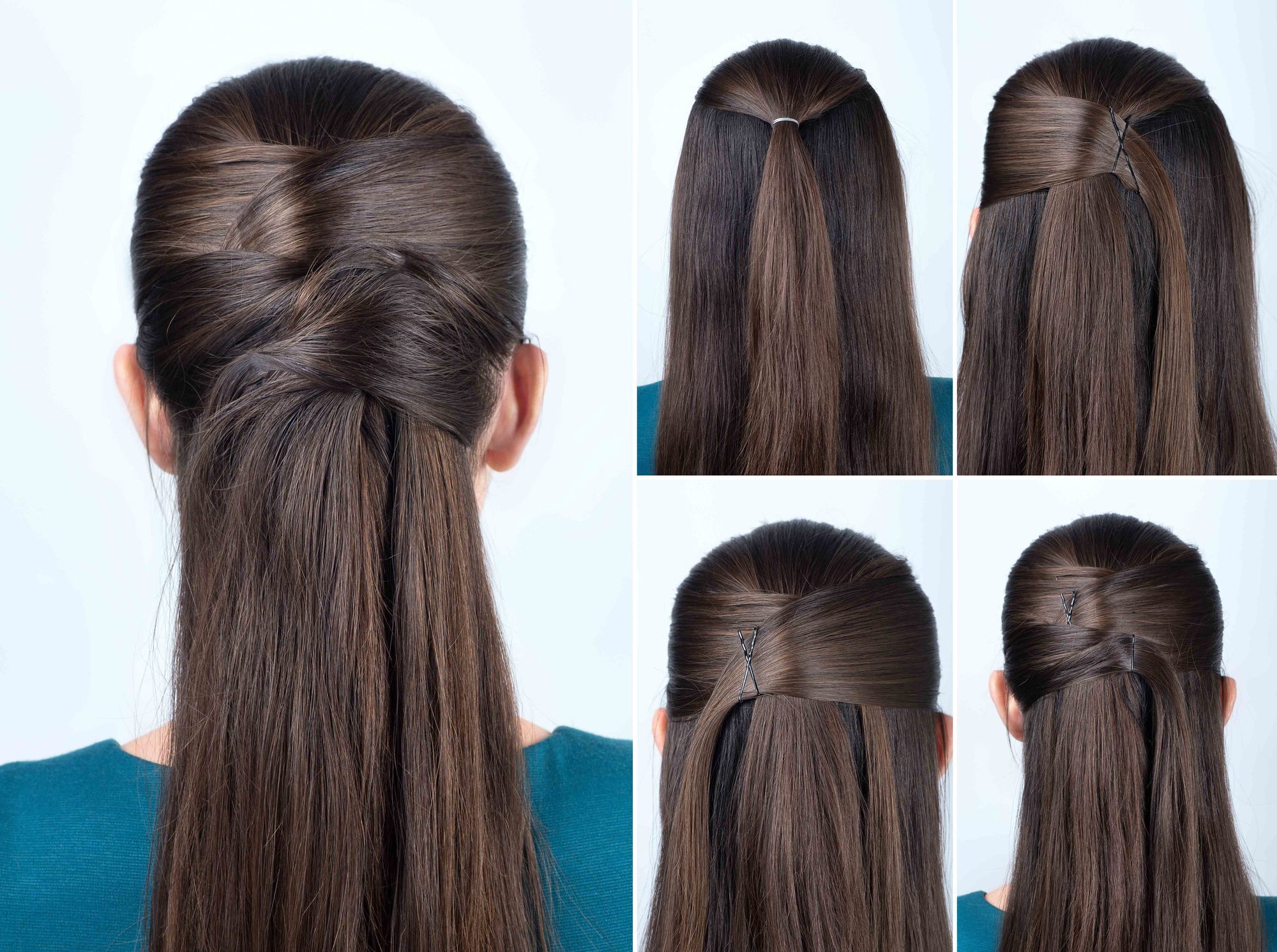 half up bobby pins hairstyles