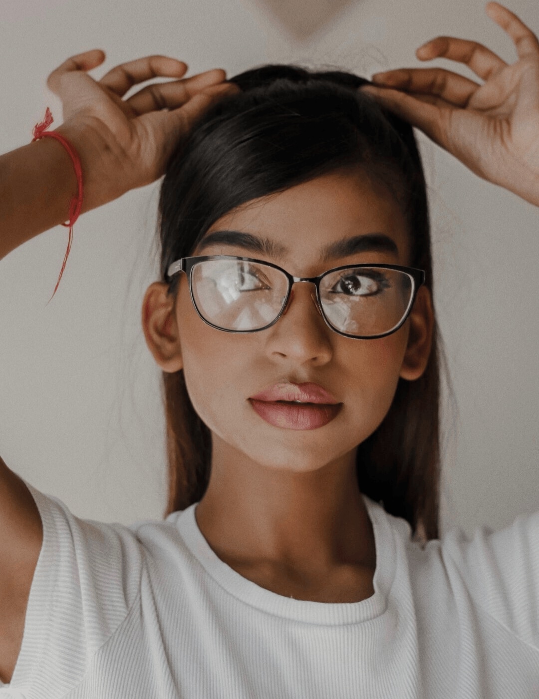 woman with a loose braid hairstyle