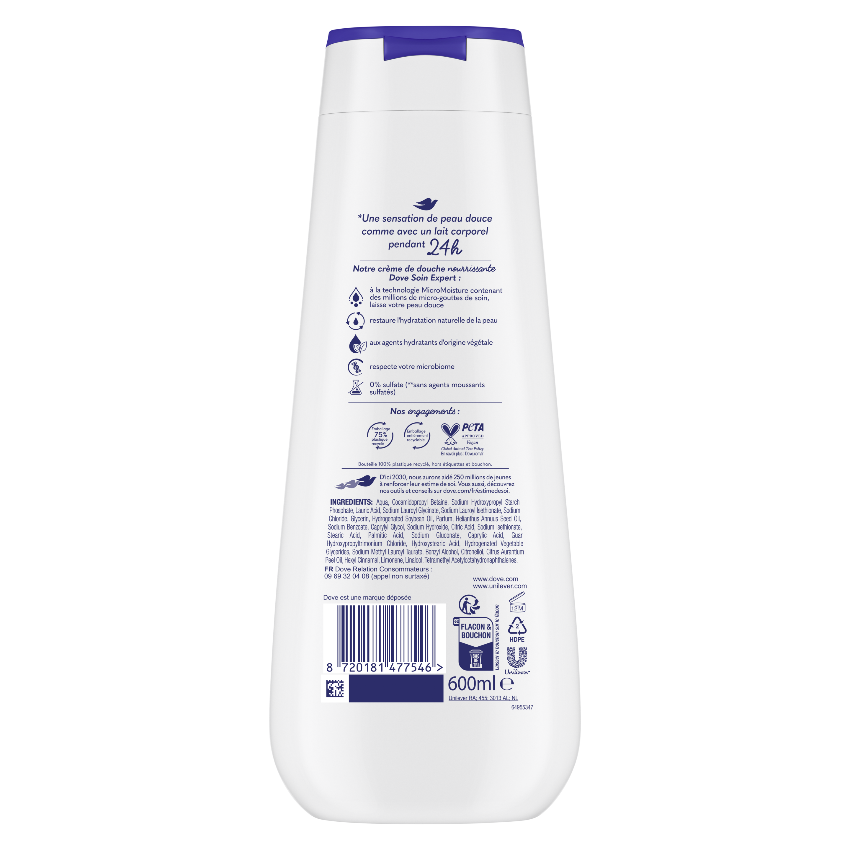 Advanced Care Crème de Douche Nutrition Intense 600ml