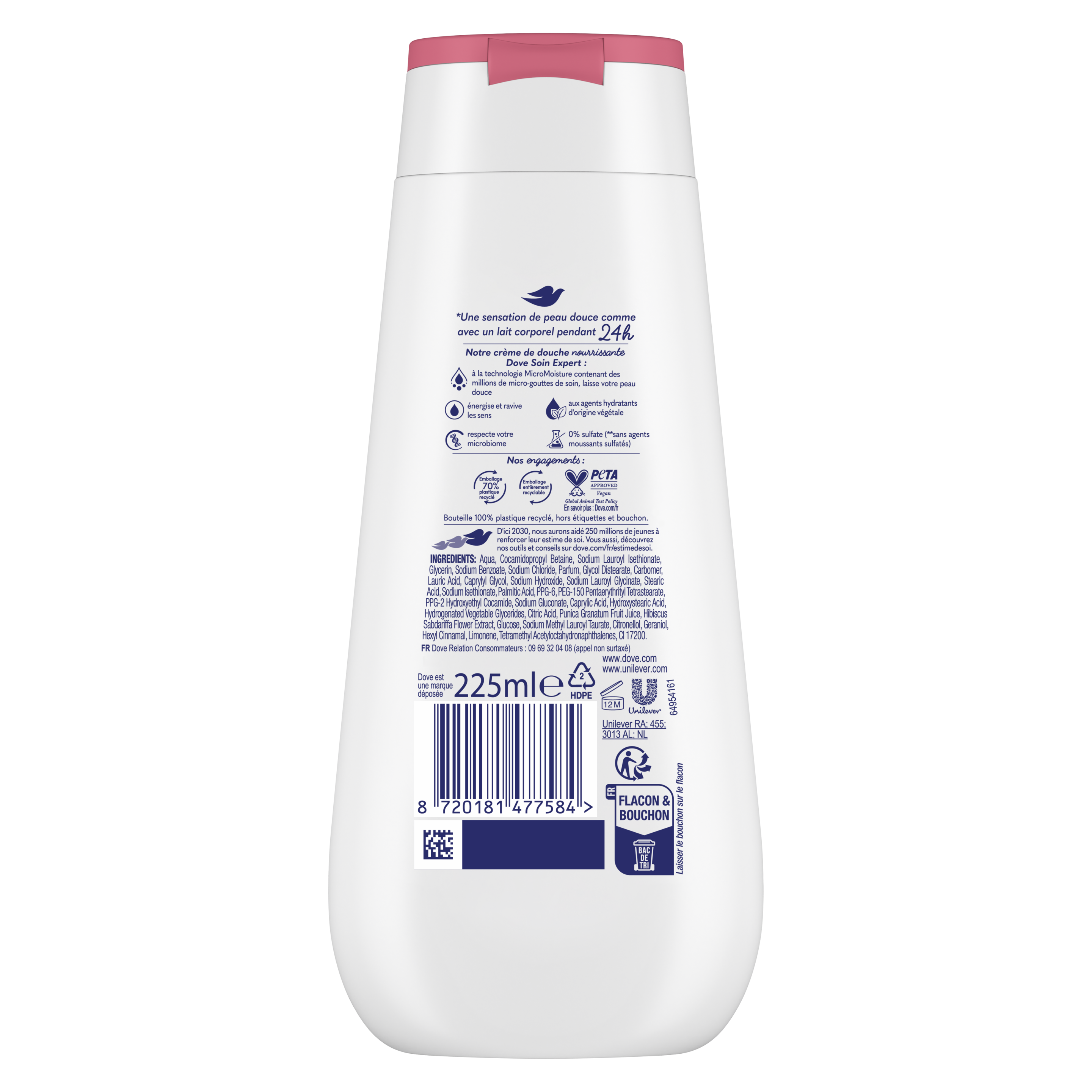 Advanced Care Crème de Douche Soin Vivifiant Parfum Grenade 225ml