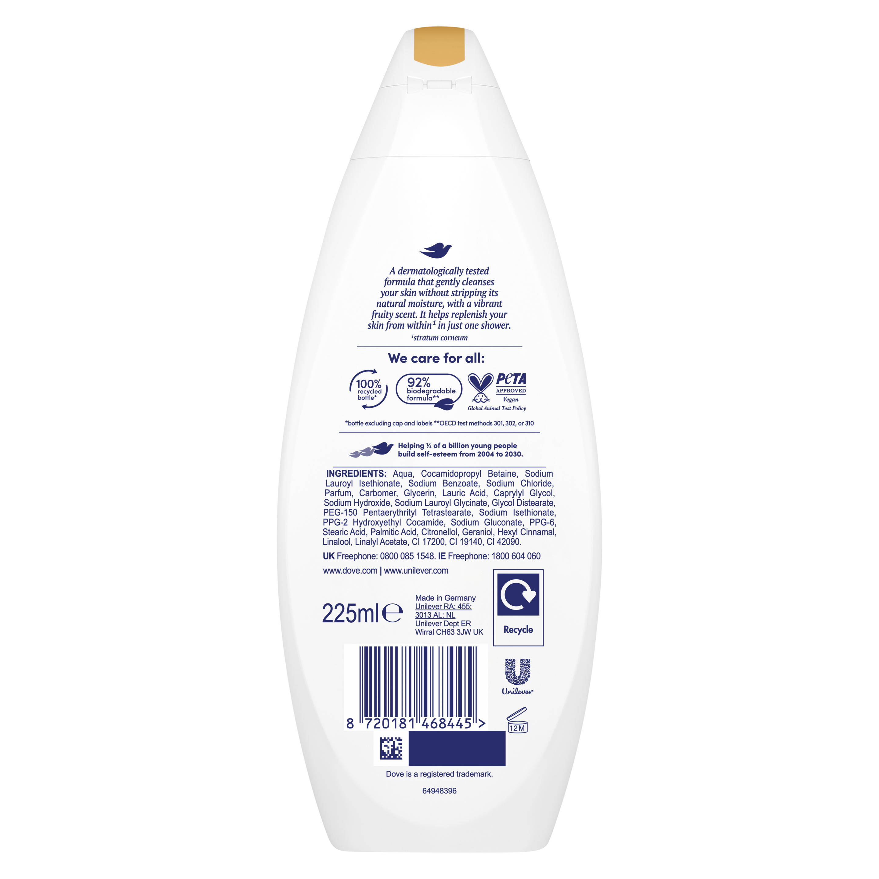 Dove Fruity Nourish Body Wash 225ml