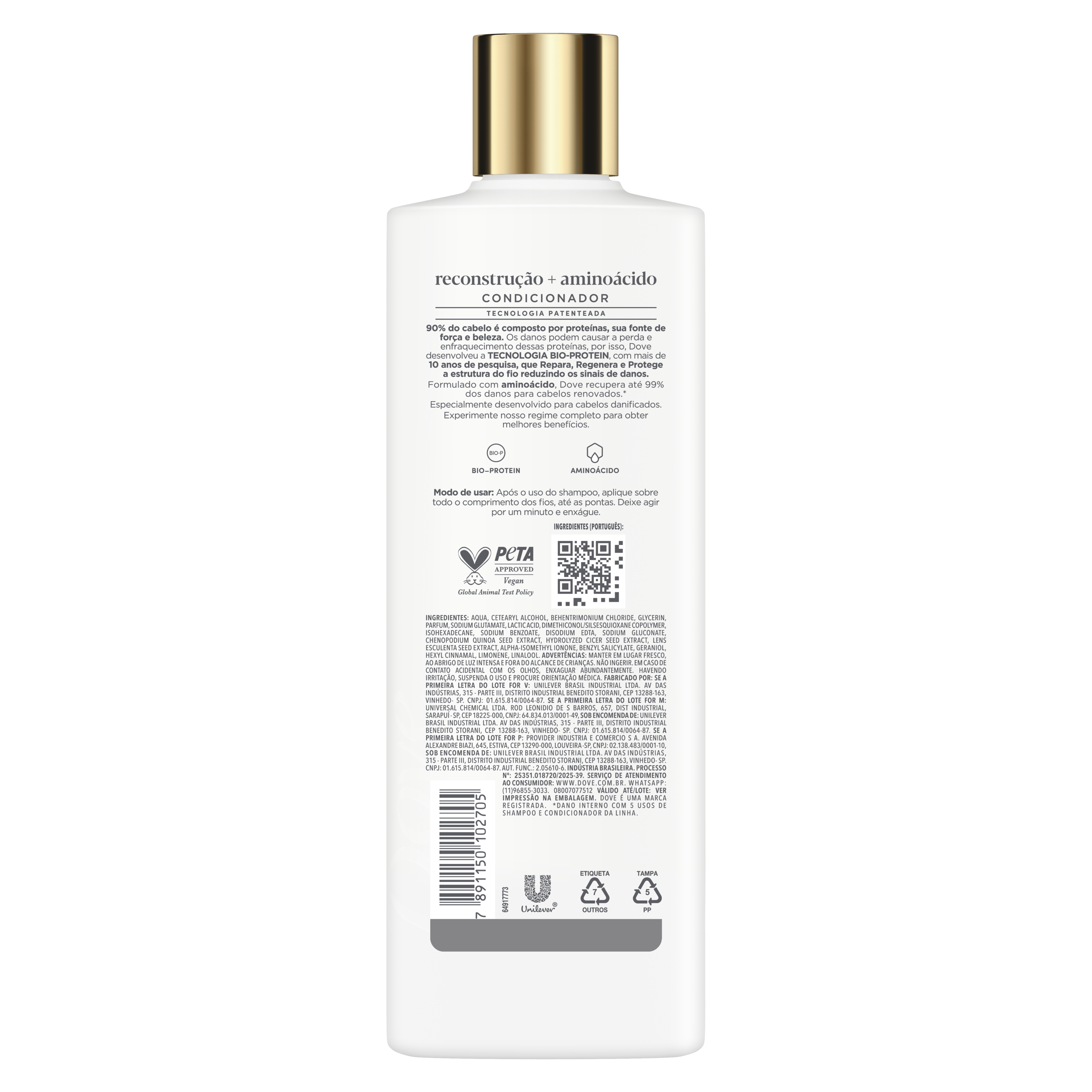 Condicionador Dove Reconstrução + Aminoácido 370ml