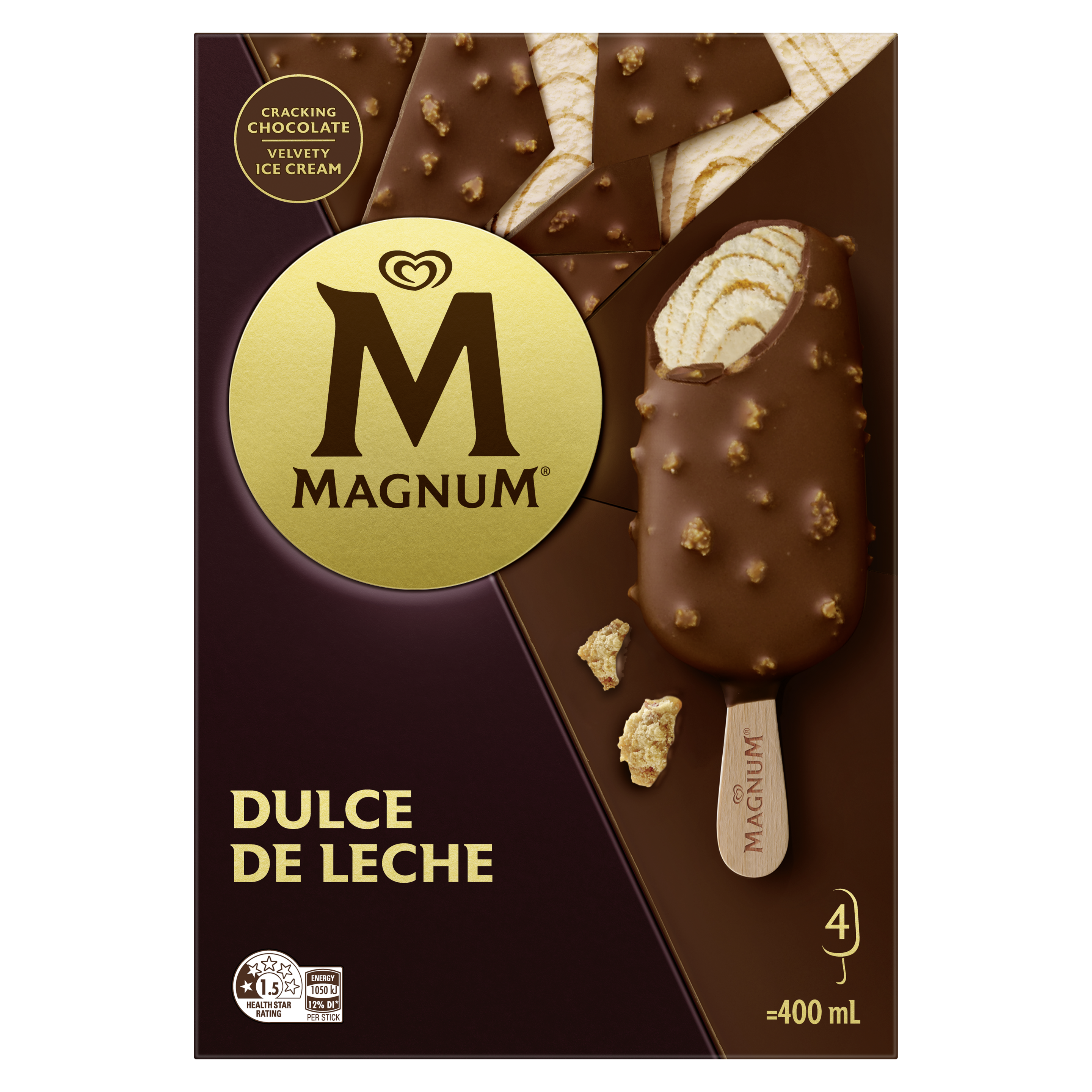 Magnum Dulce De Leche Multipack x4 packshot