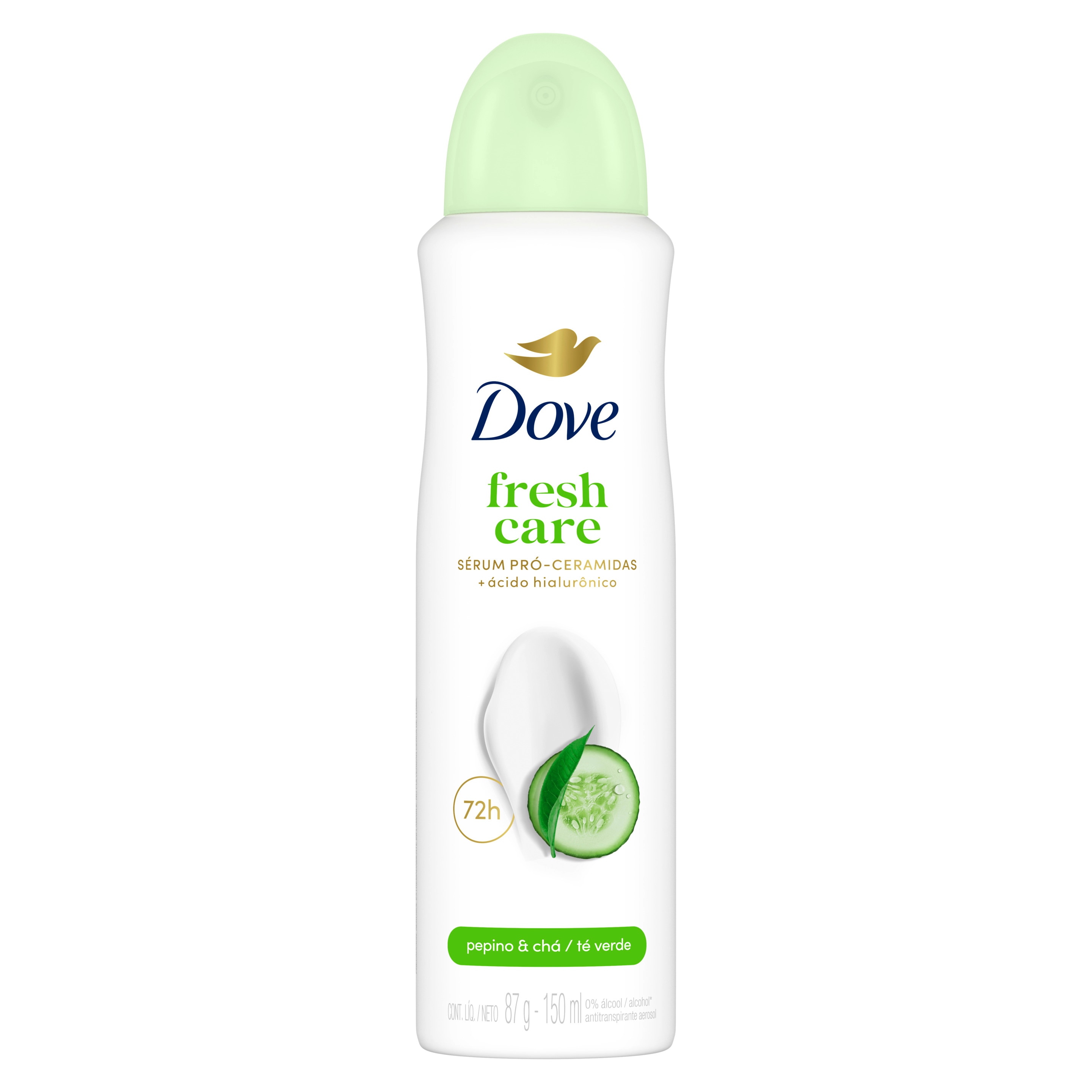 Antitranspirante en Aerosol Dove Fresh Care Pepino y Té Verde