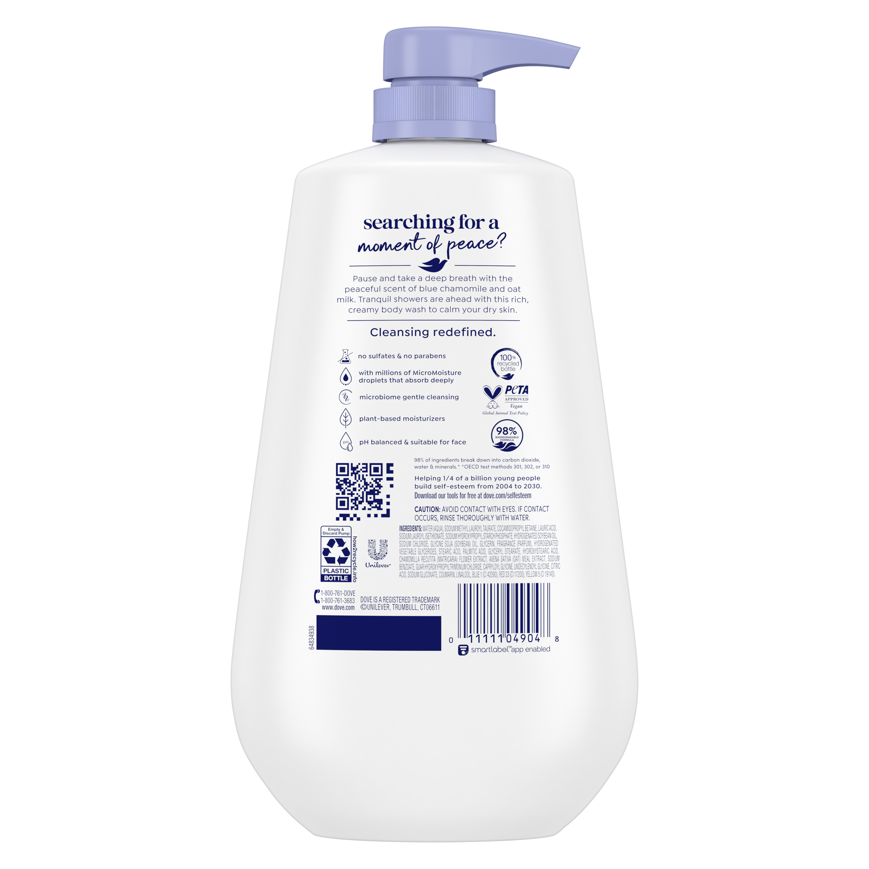 Nettoyant corporel Dove Camomille bleue + lait d'avoine