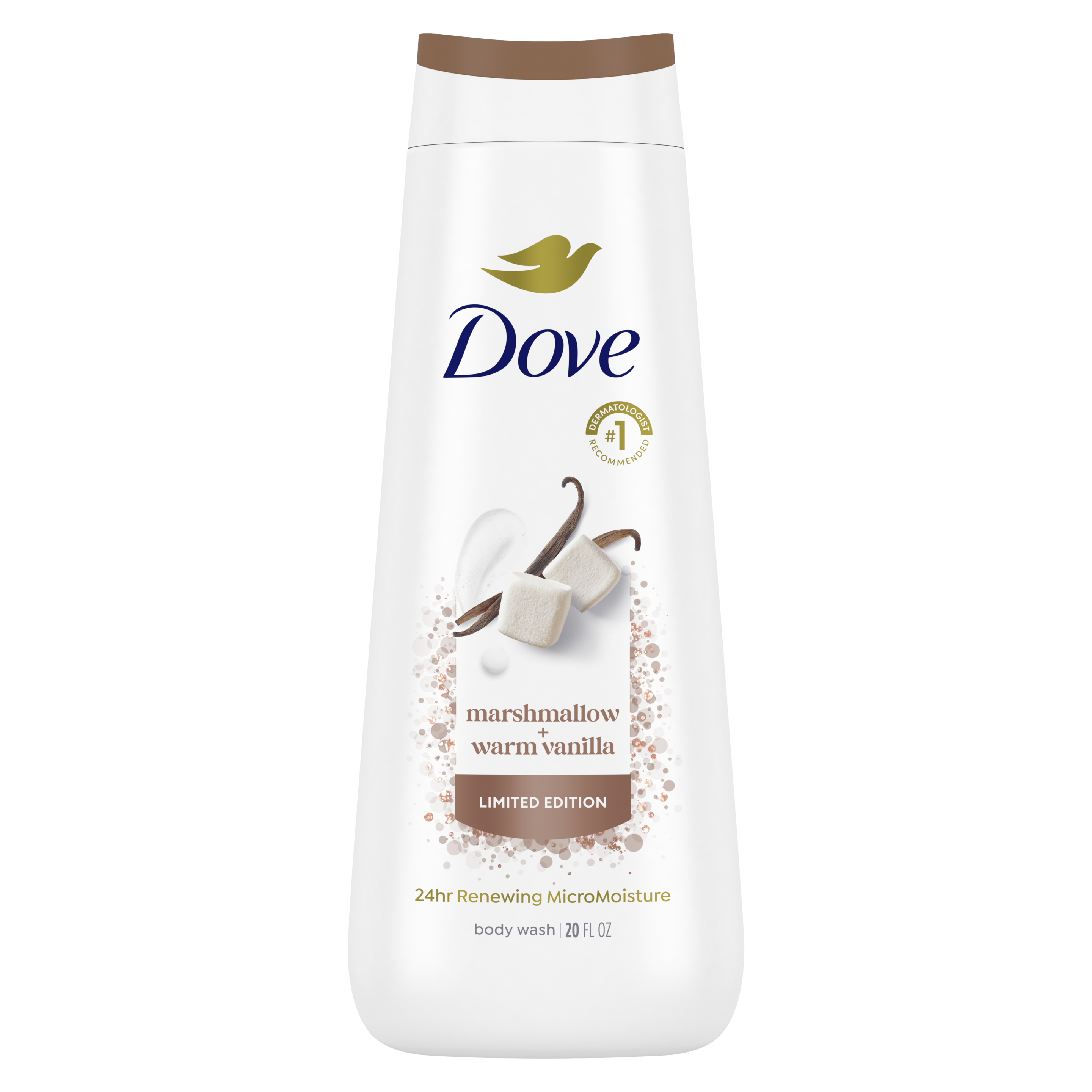 Dove Marshmallow & Warm Vanilla Body Wash 20 oz
