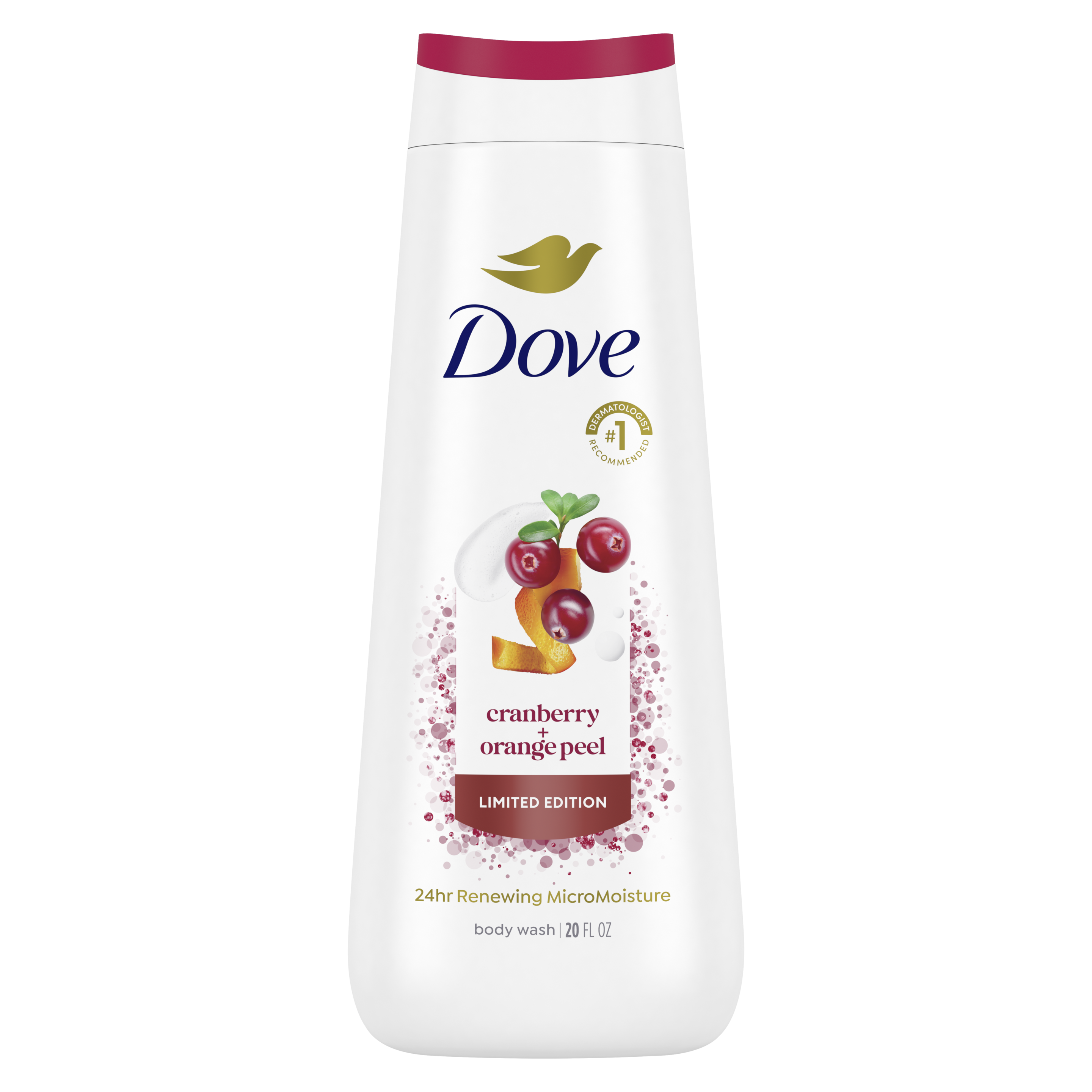 Dove Cranberry & Orange Peel Body Wash 20 oz