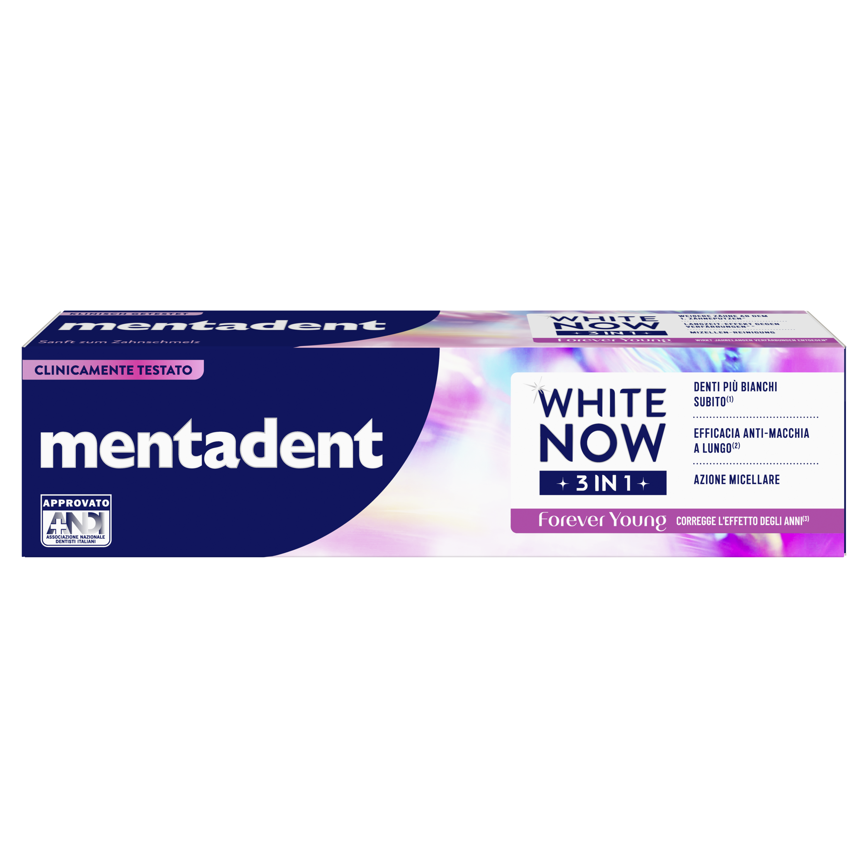 Mentadent WHITE NOW 3IN1 Forever Young