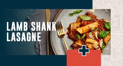 Lamb shank lasagne